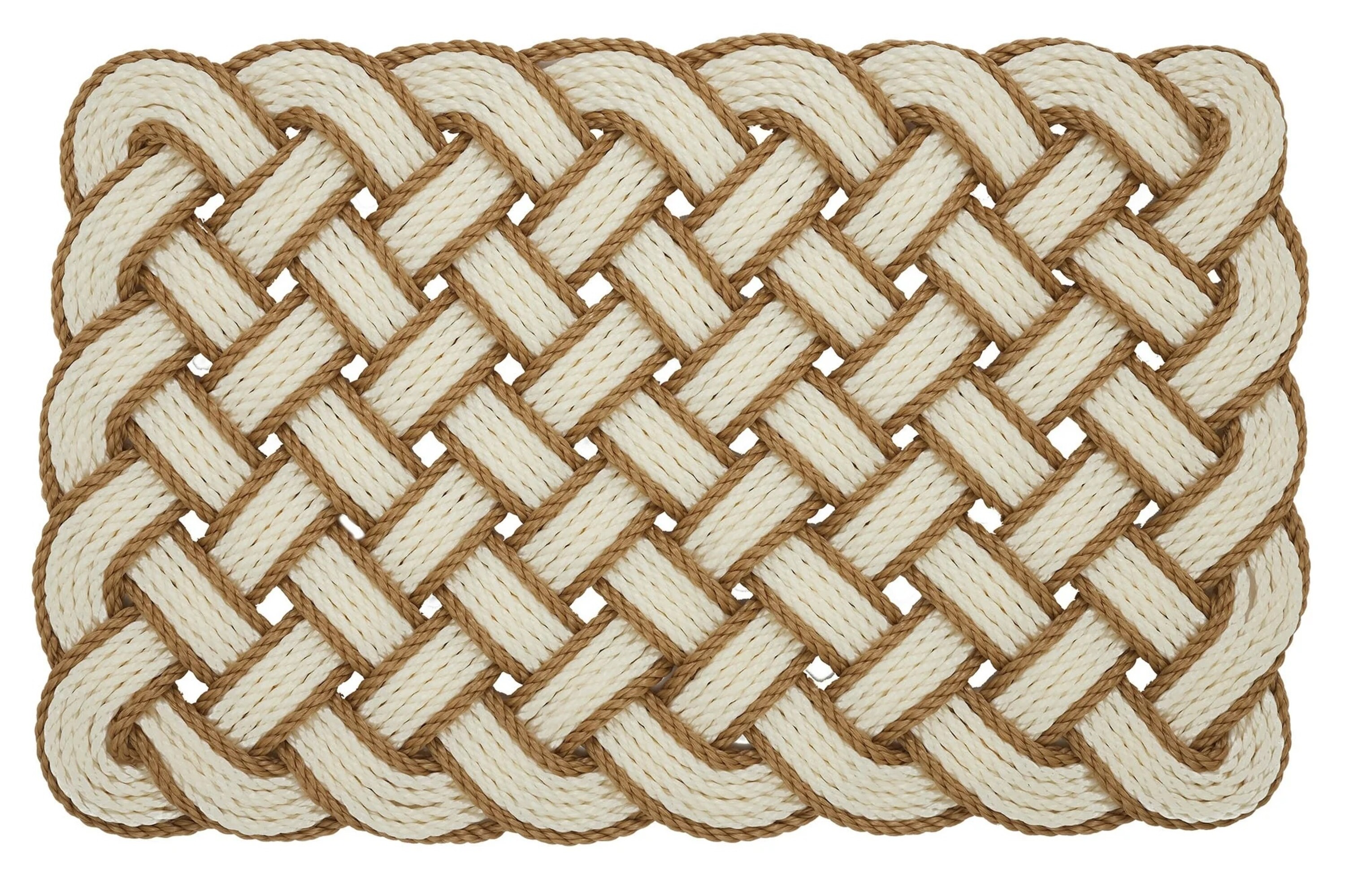 Mainstays Woven Pretzel Knotted PVC Outdoor Doormat, 18