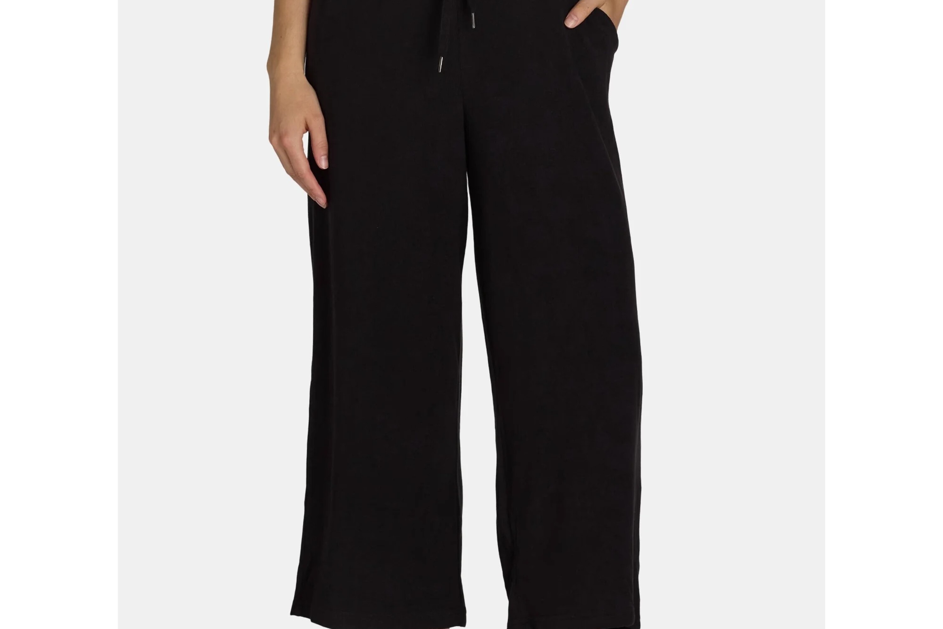 Time and Tru Women's Wide Leg Hacci Pants, Sizes XS-XXXL