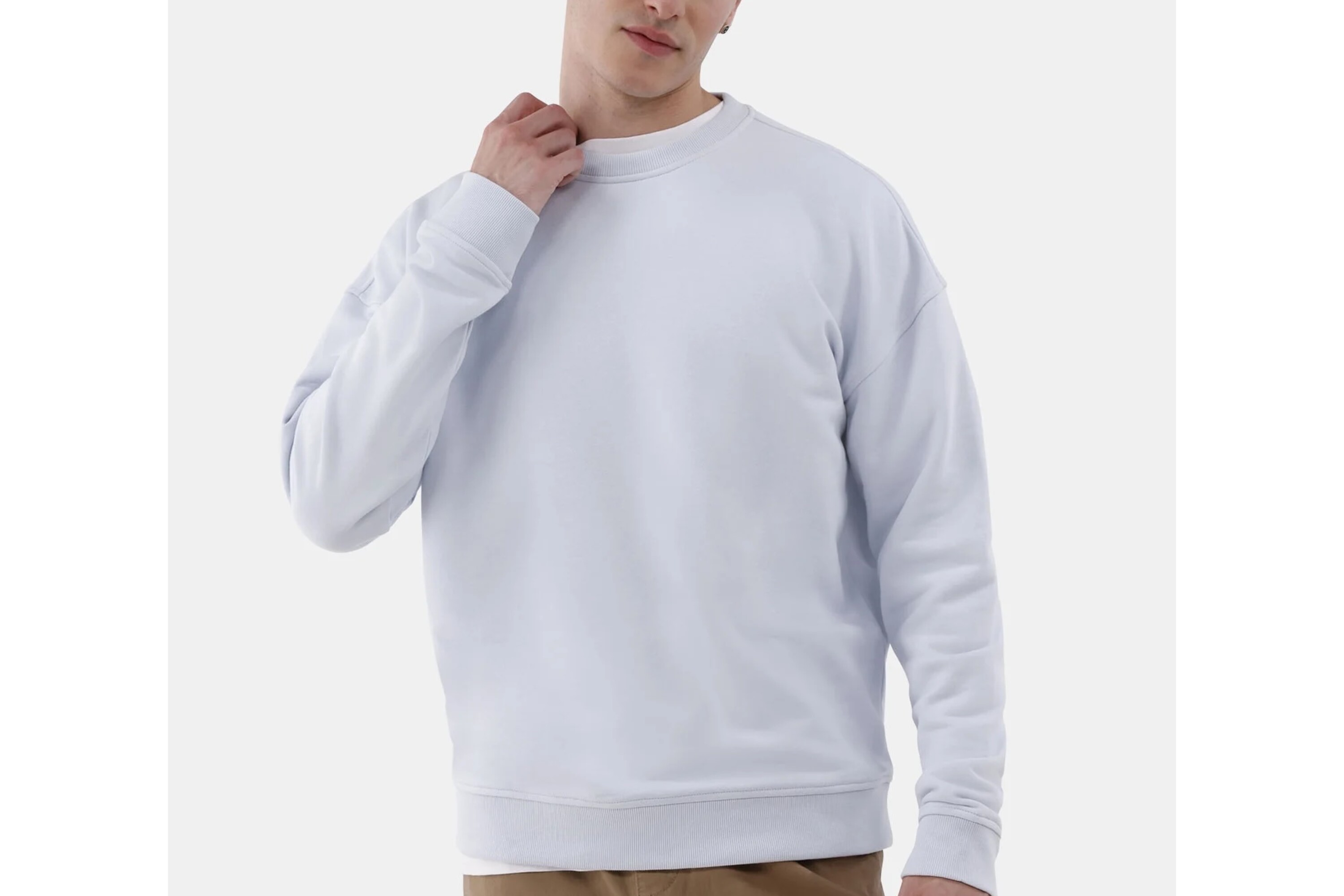 No Boundaries All Gender Fleece Crewneck Sweatshirt