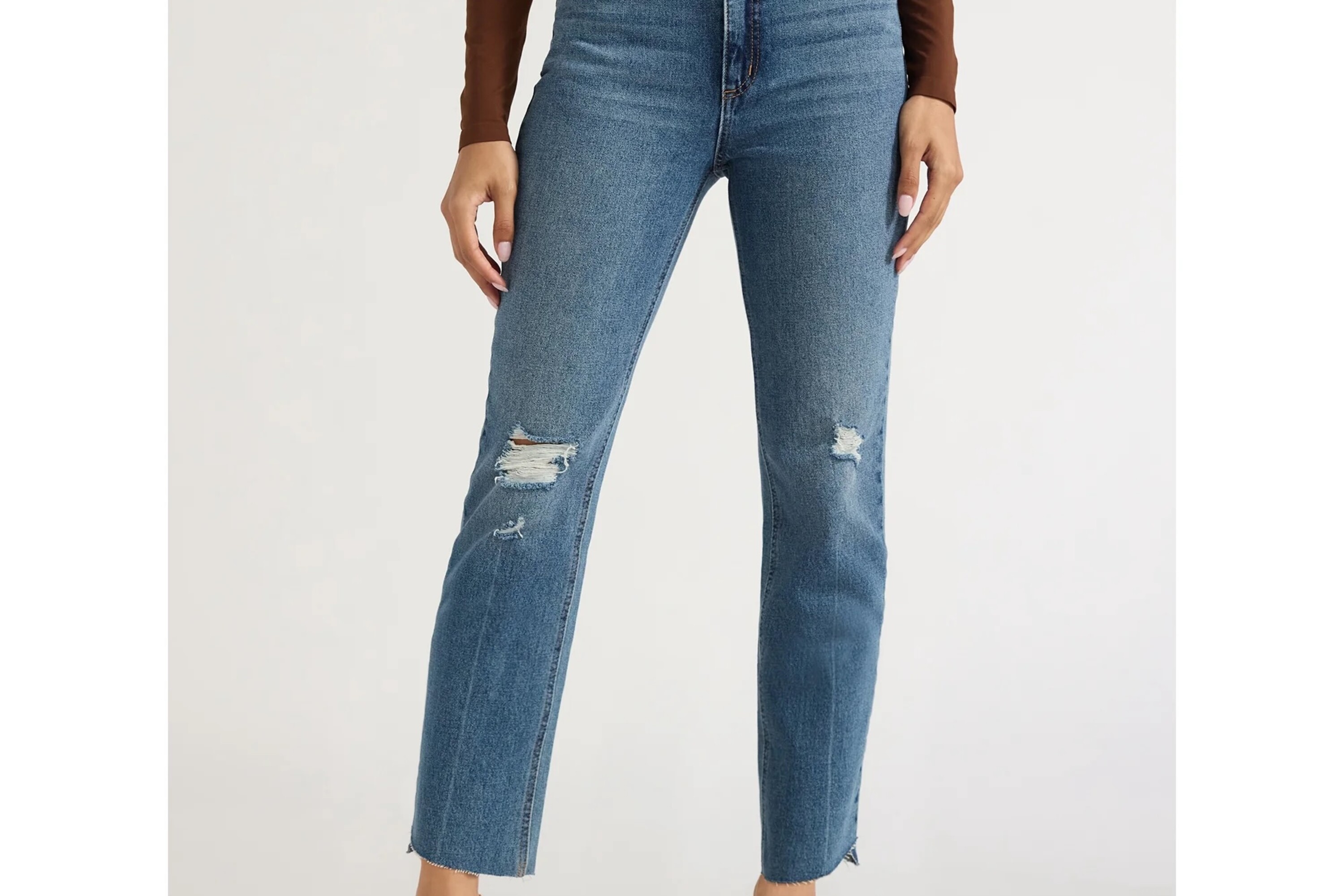 Sofia Jeans Women's Paloma Slim Straight Super High Rise Jeans, 26