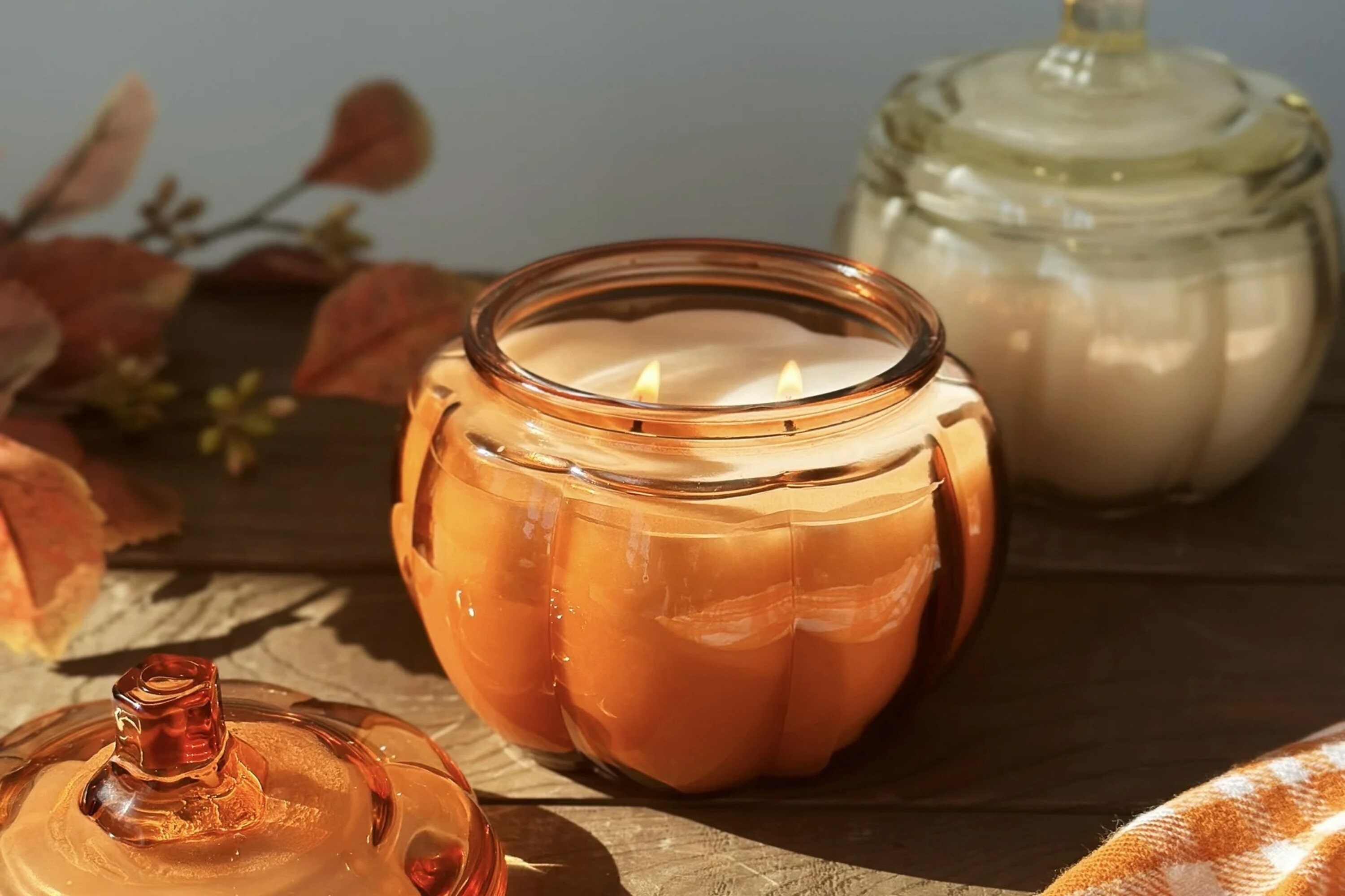 Better Homes & Gardens Scented 2-Wick Pumpkin Jar Candle 13.8oz