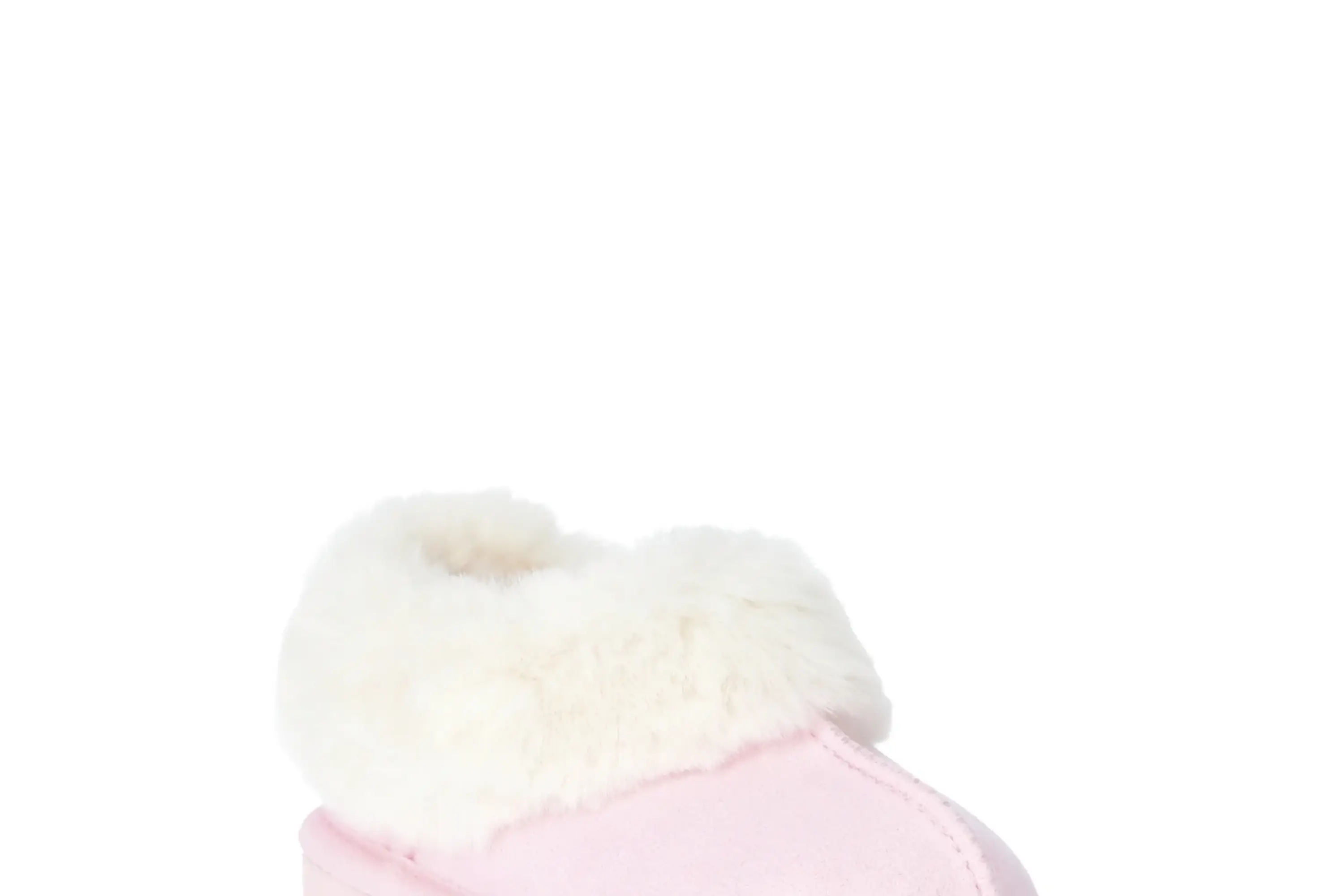 Wonder Nation Baby Girls Faux Fur Trim Slippers