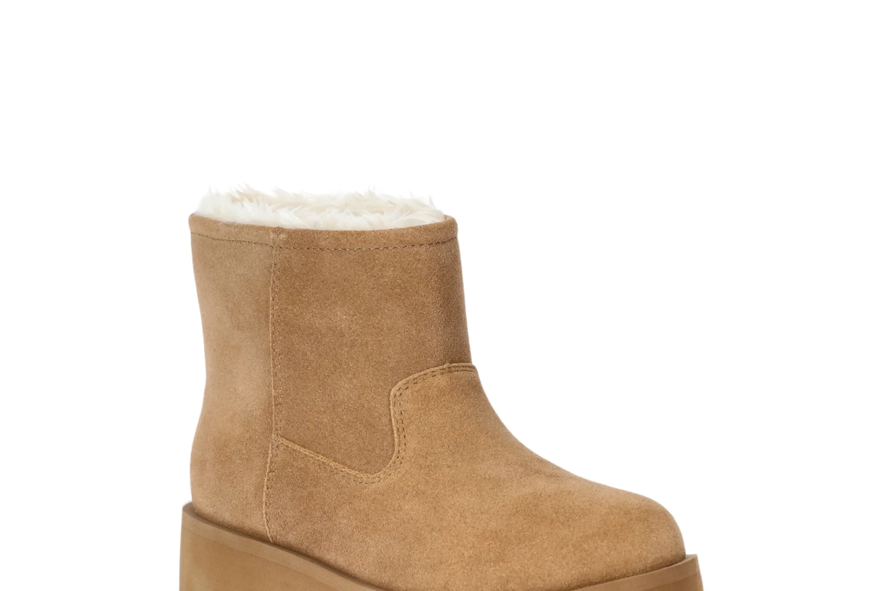 Time and Tru Genuine Suede Platform Cozy Boots,