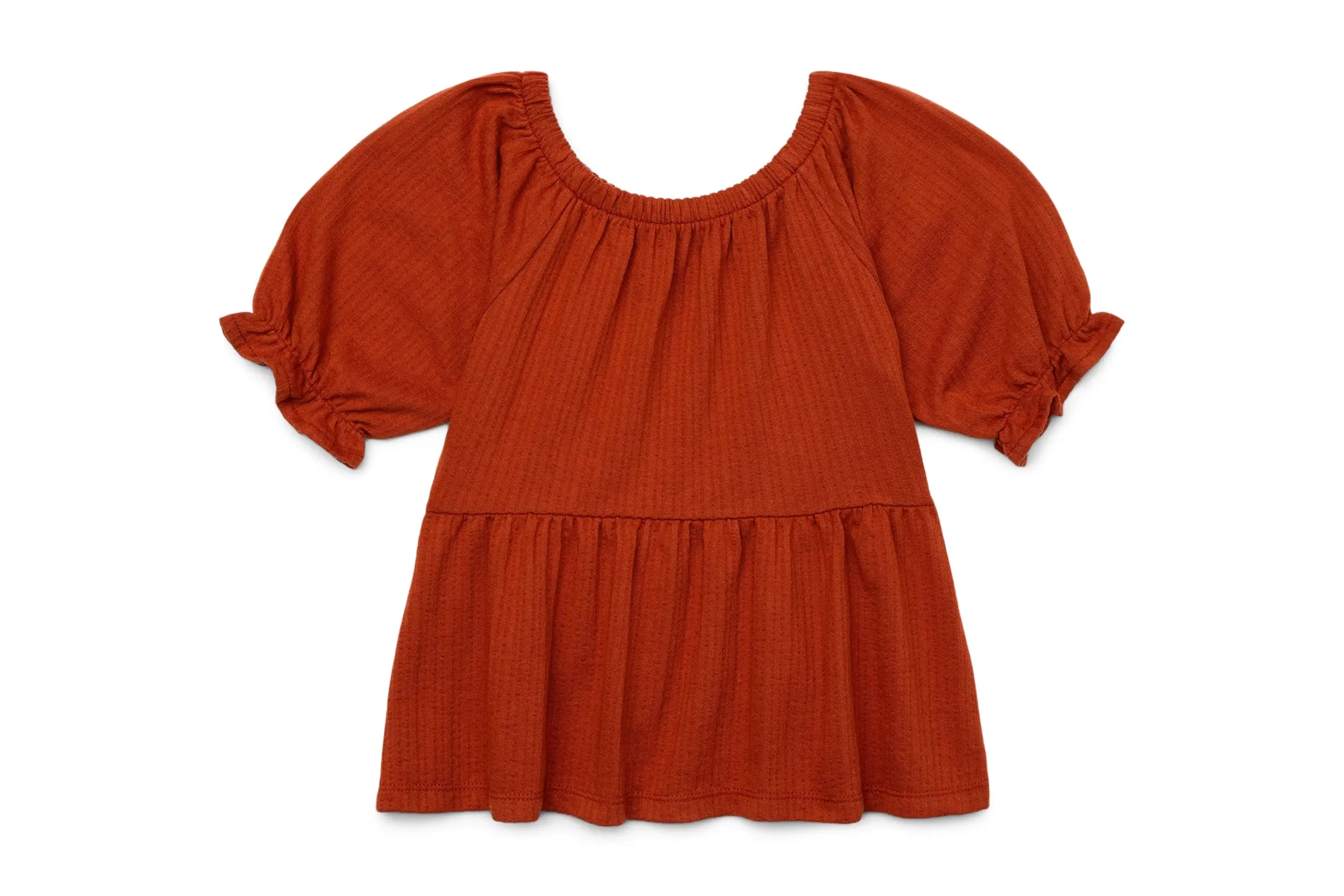 Wonder Nation Girls Short Sleeve Knit Textured Top