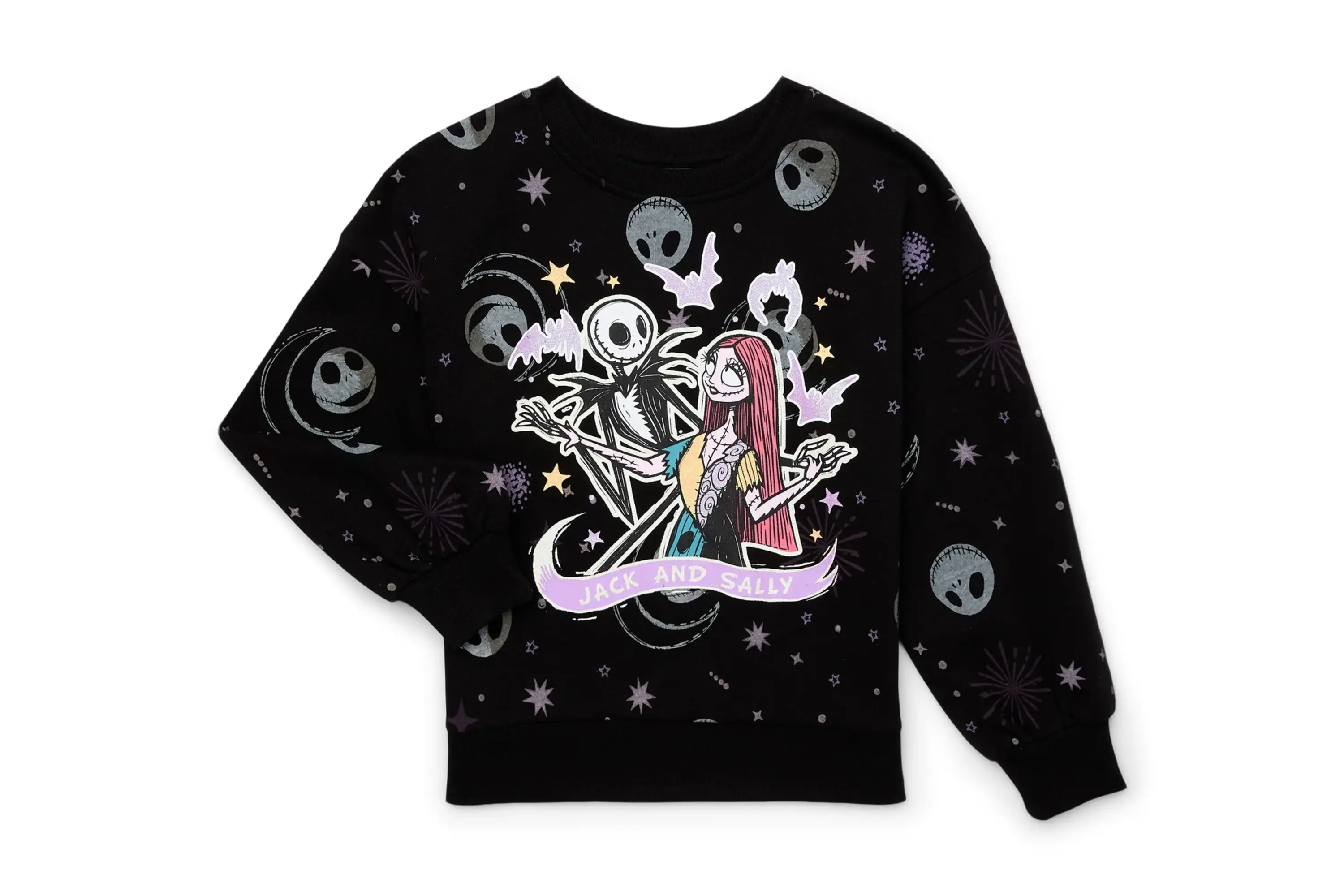 The Nightmare Before Christmas Girls Graphic Fleece Sweatshirt