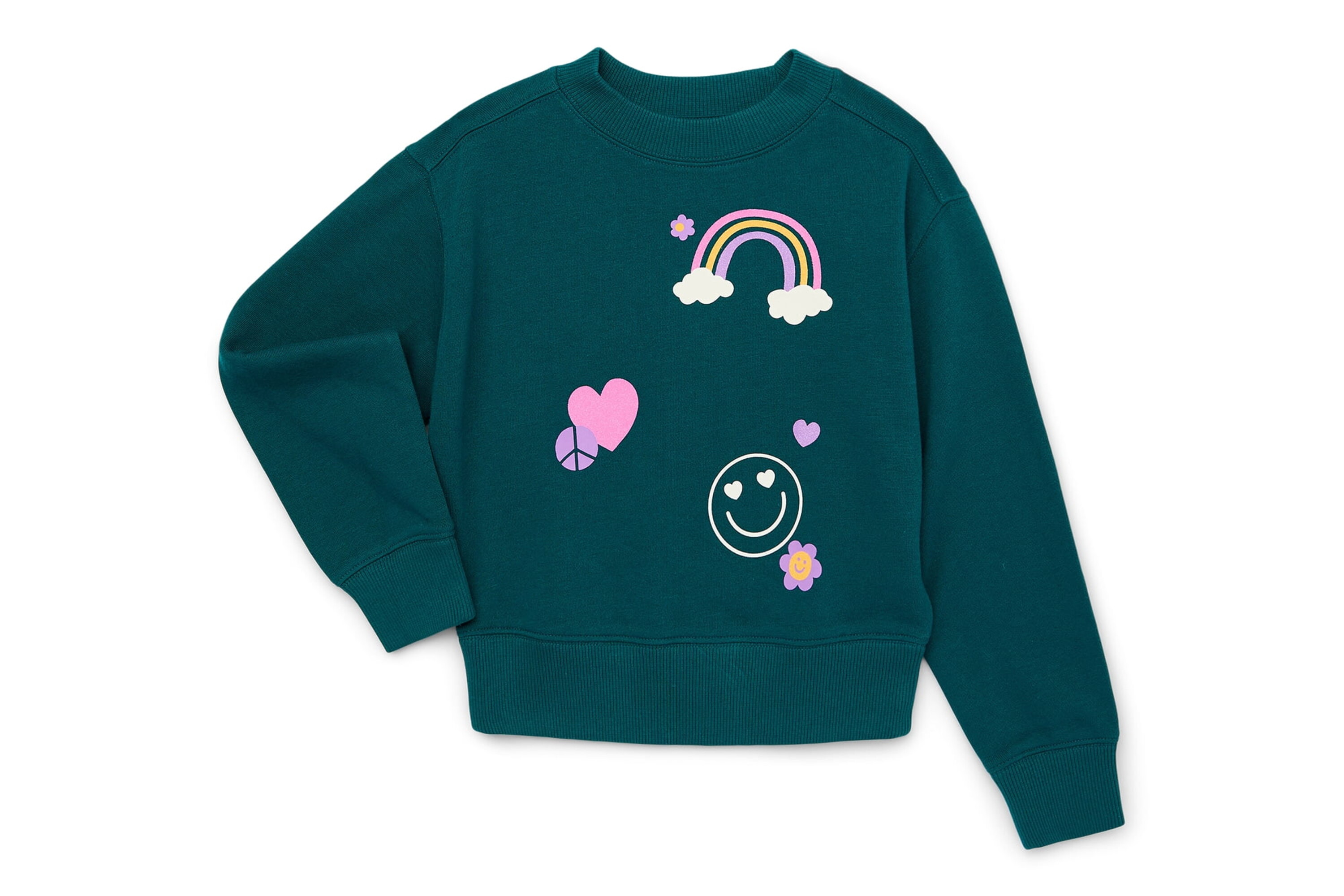 Wonder Nation Girls Fashion Fleece Pullover, Sizes 4-18 & Plus