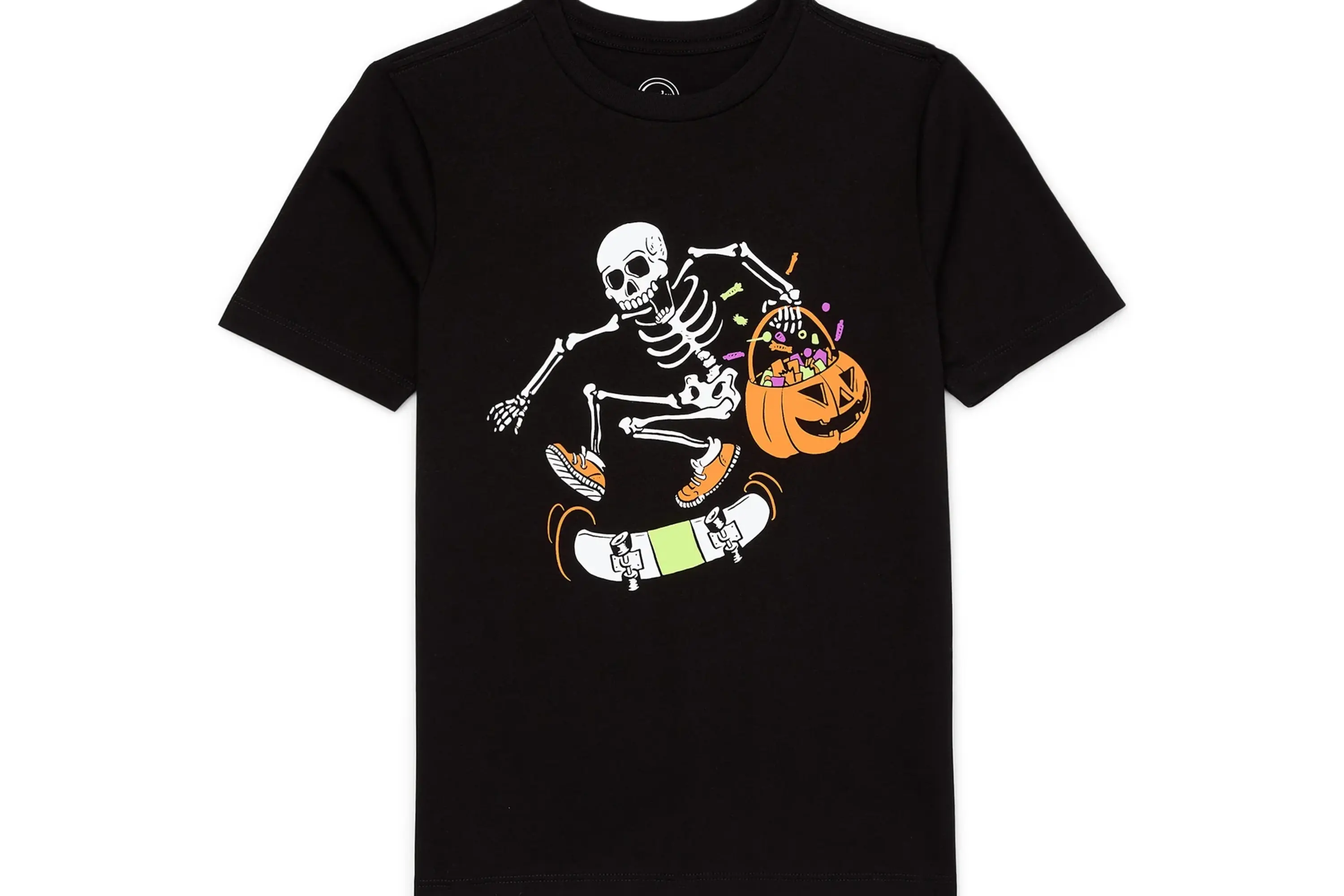 Wonder Nation Boys Halloween Jack-O'-Lantern Graphic T-Shirt