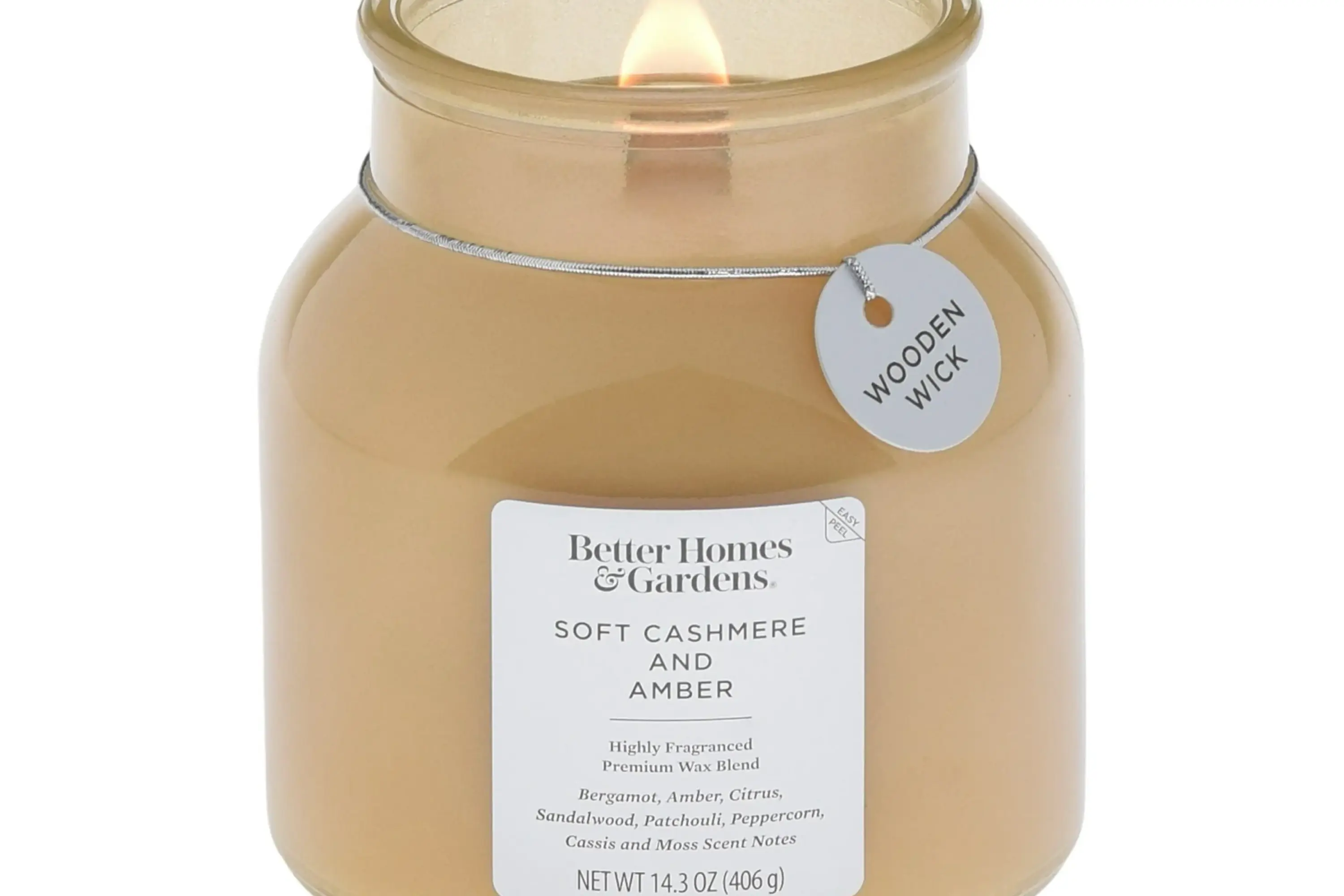 Better Homes & Gardens Wooden Wick 14.3oz Jar Candle
