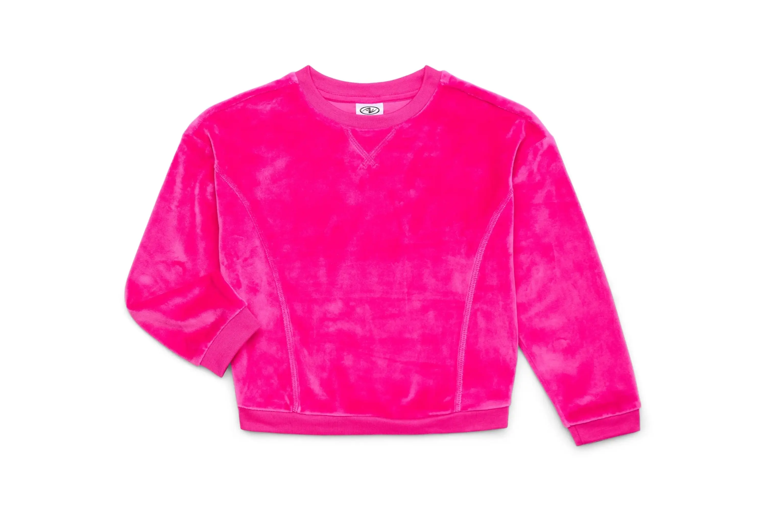 Athletic Works Girl's Plush Velour Sweatshirt