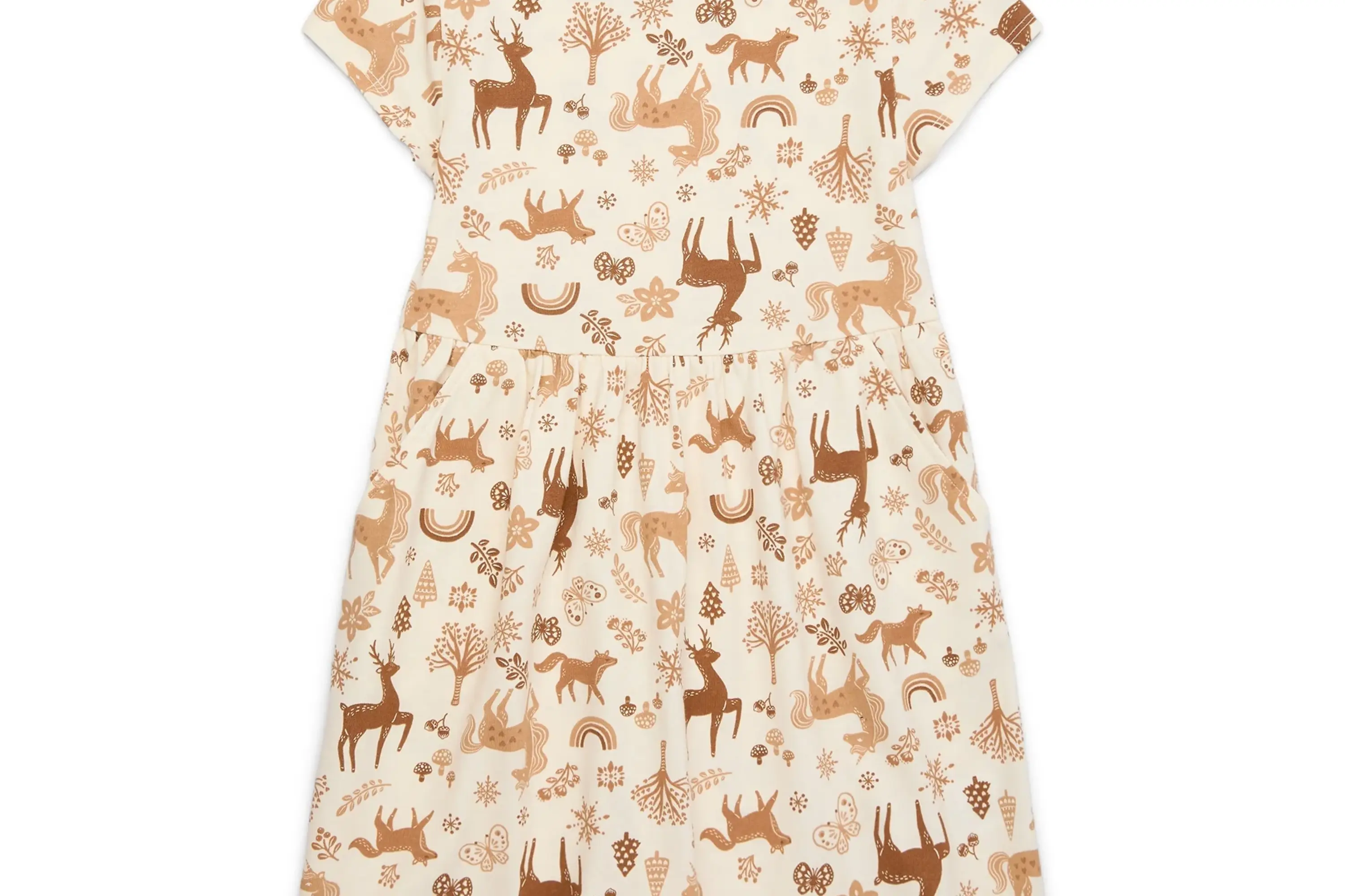 Wonder Nation Girls Play Dress with Short Sleeves, Sizes 4-18 & Plus