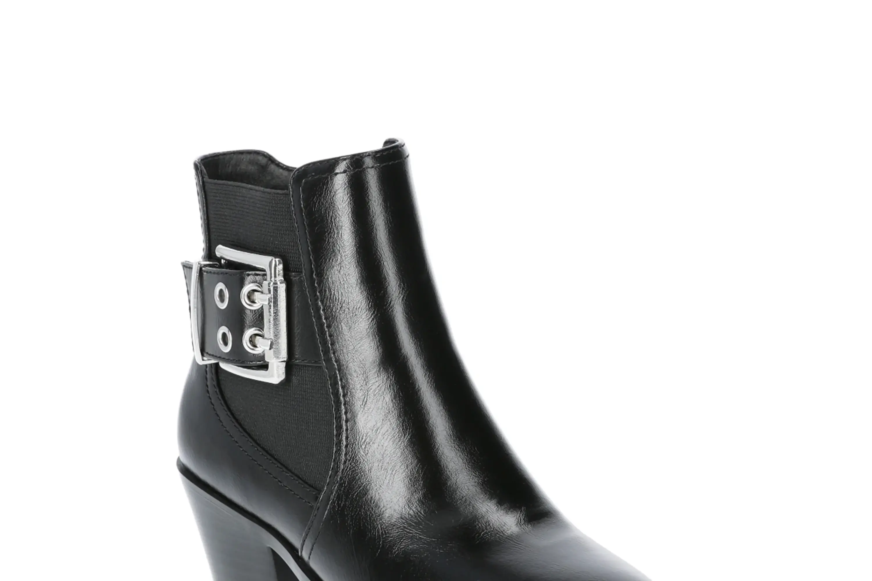 Scoop Women’s Faux Leather Moto Buckle Ankle Booties