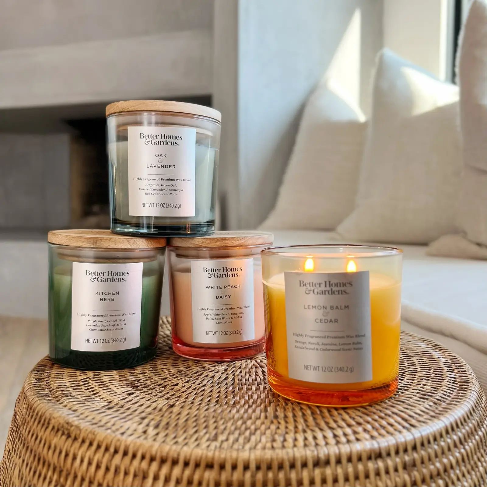 Better Homes & Gardens 2-Wick Ombre Jar Candle 12oz