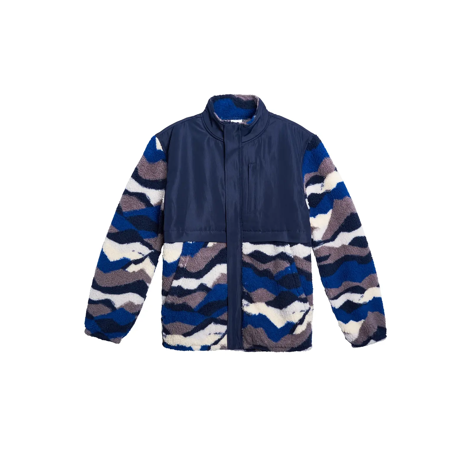 Wonder Nation Boys Nylon High-Pile Fleece Jacket, Sizes 4-18