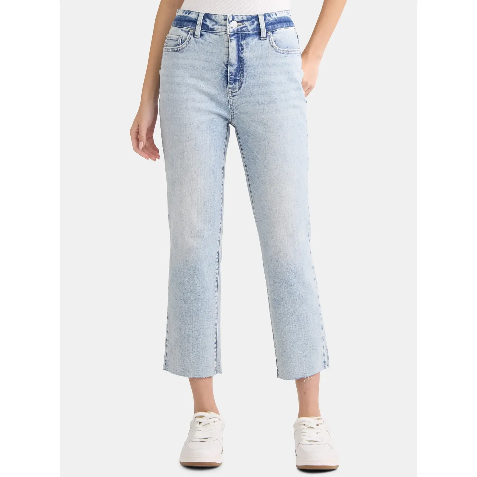 Time and Tru High Rise Straight Leg Cropped Jean, 25