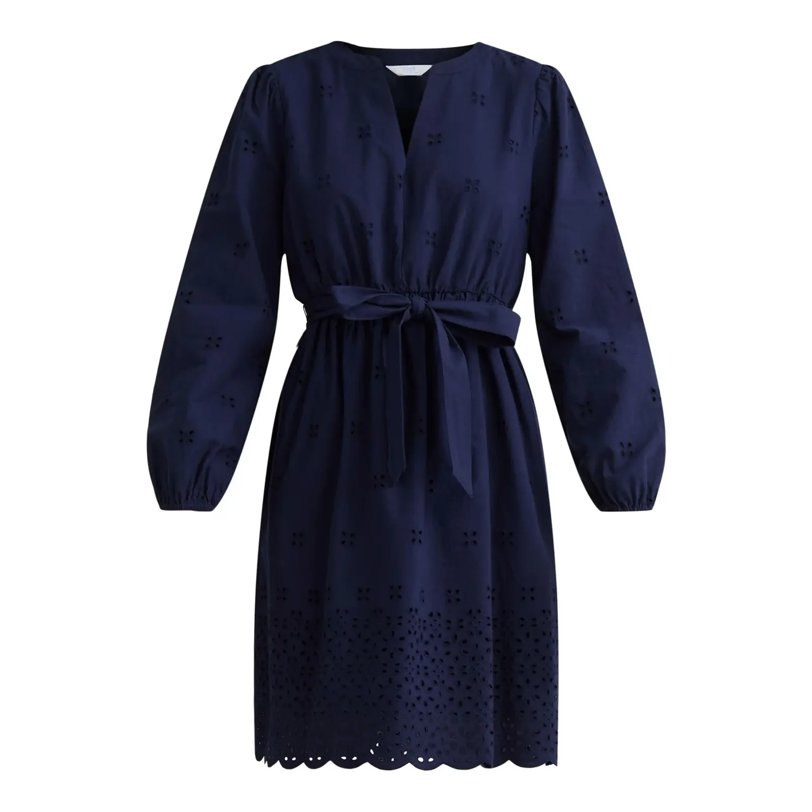 Time and Tru Embroidered Cotton Eyelet Dress