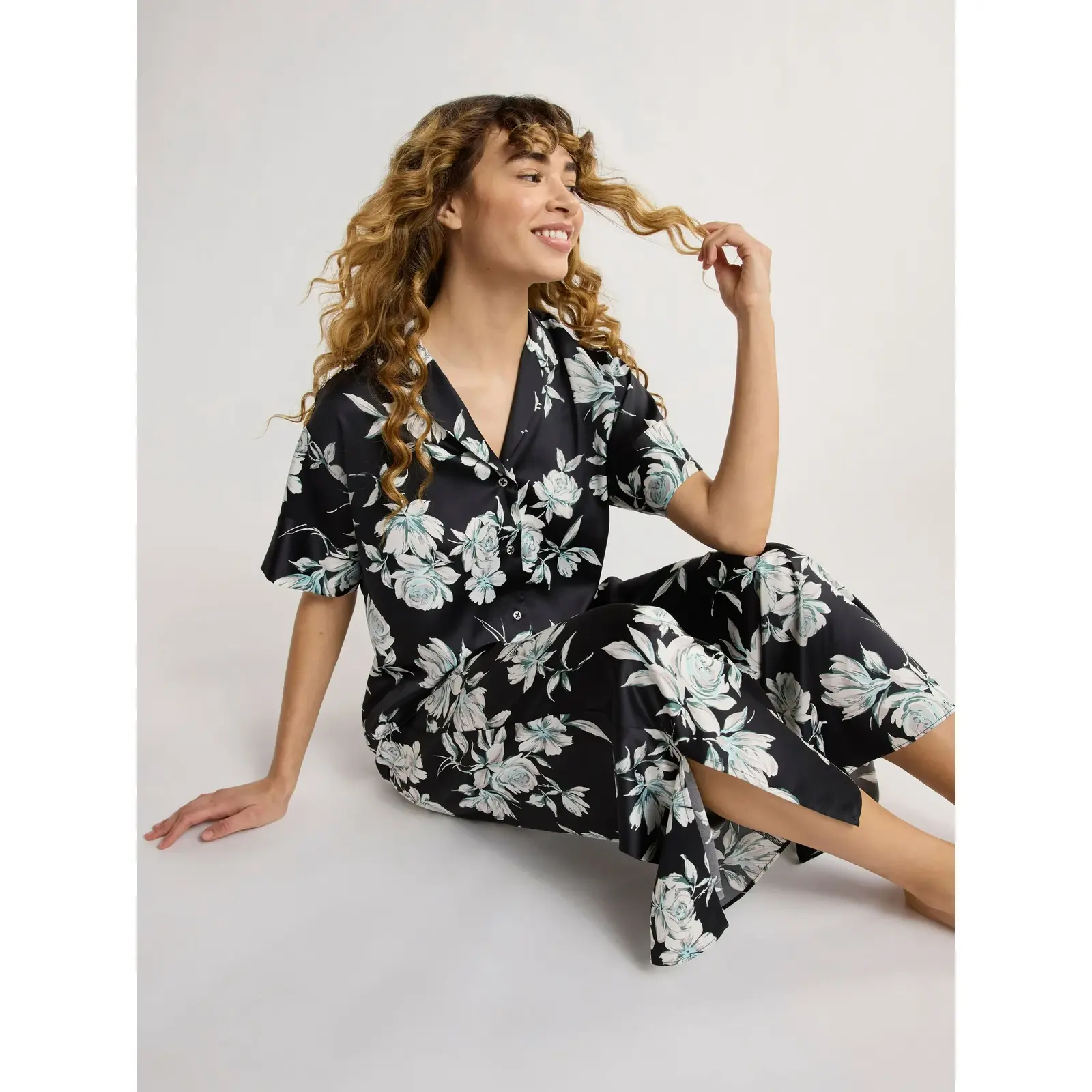 Joyspun Stretch Satin Pajama Set