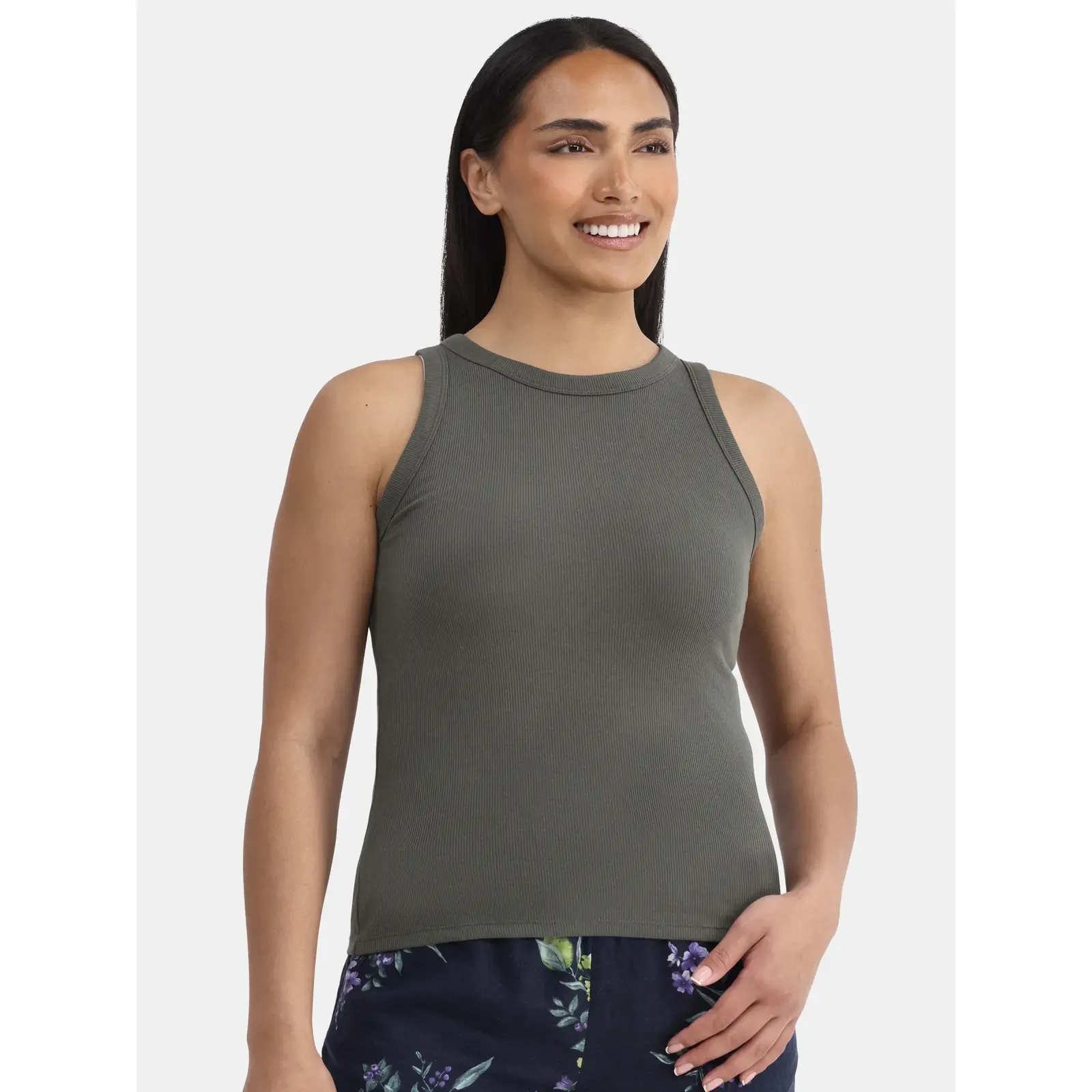 Time and Tru High Neck Tank Top