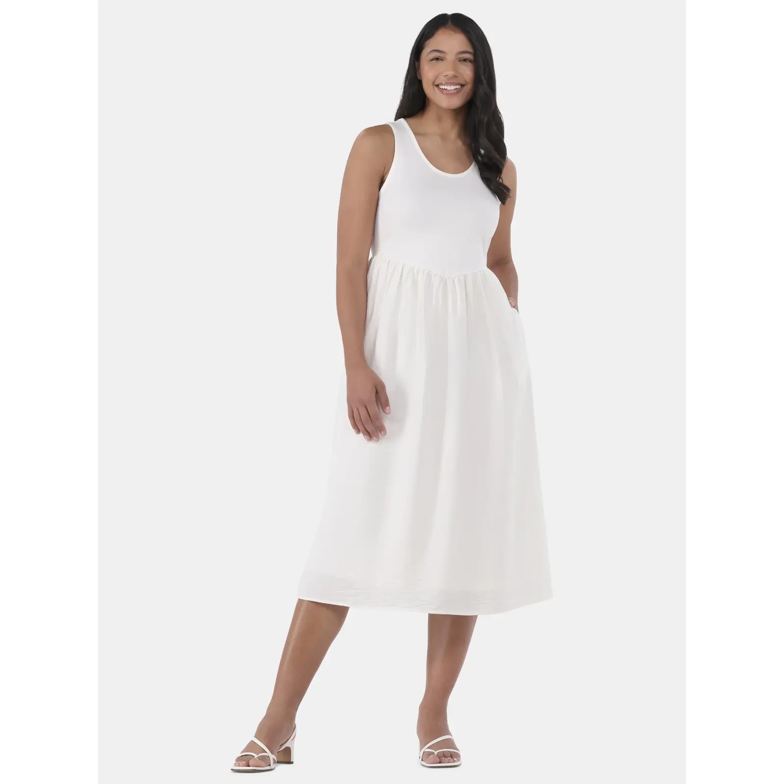 Time and Tru Sleeveless Mix Tank Dress
