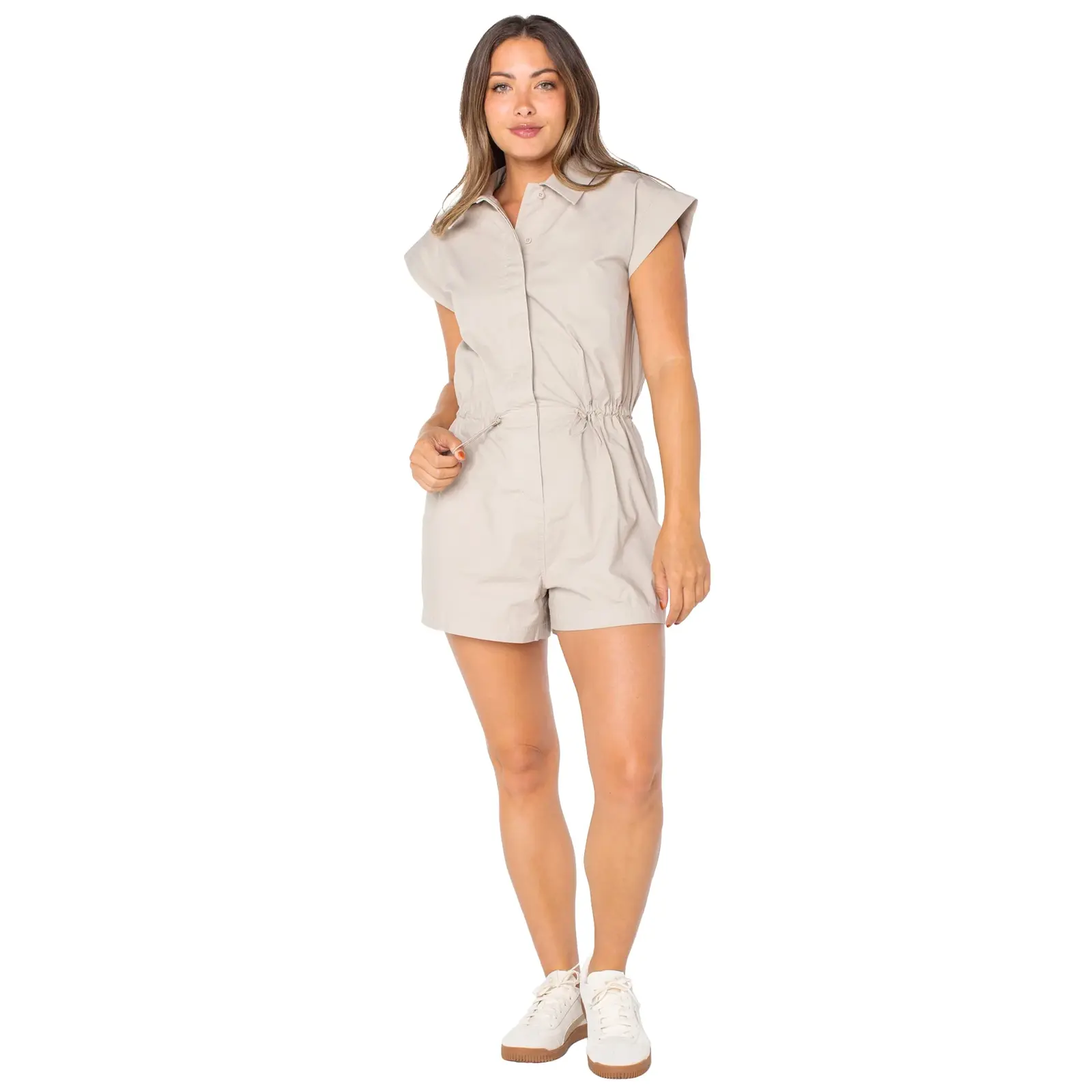 Celebrity Pink Bungee Waist Romper