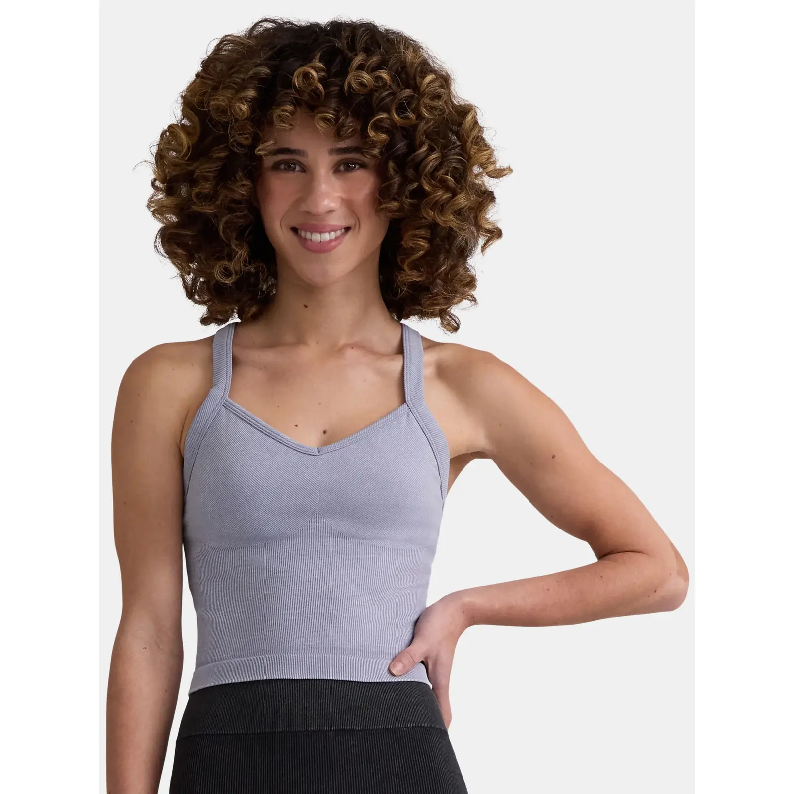 Avia Seamless Cross-Back Contour Cami Bra
