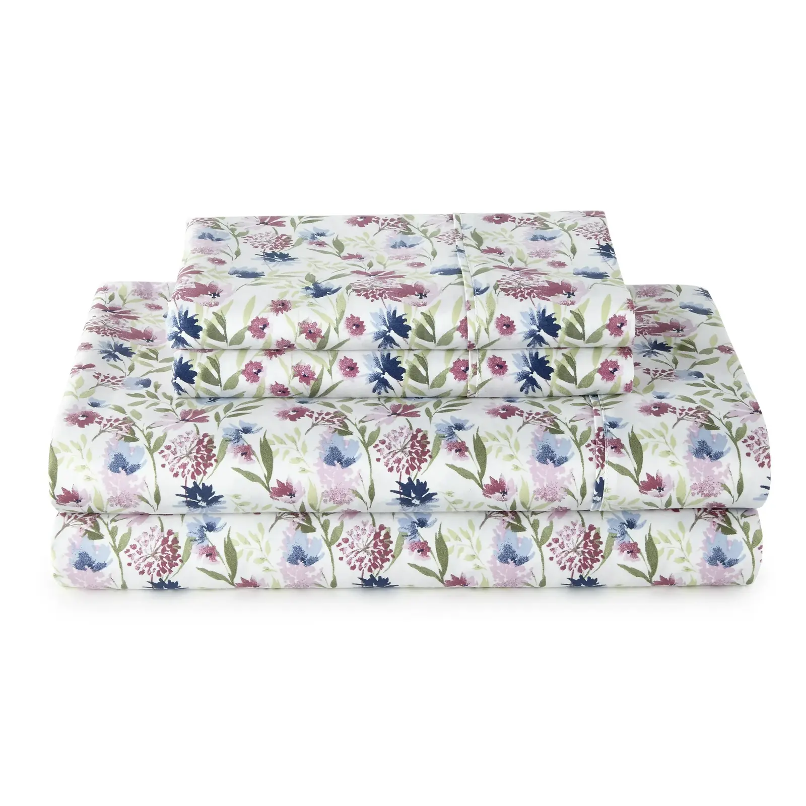 Better Homes & Gardens 4-Piece 300 Thread Count Cool Cotton Sateen Bed Sheet Set