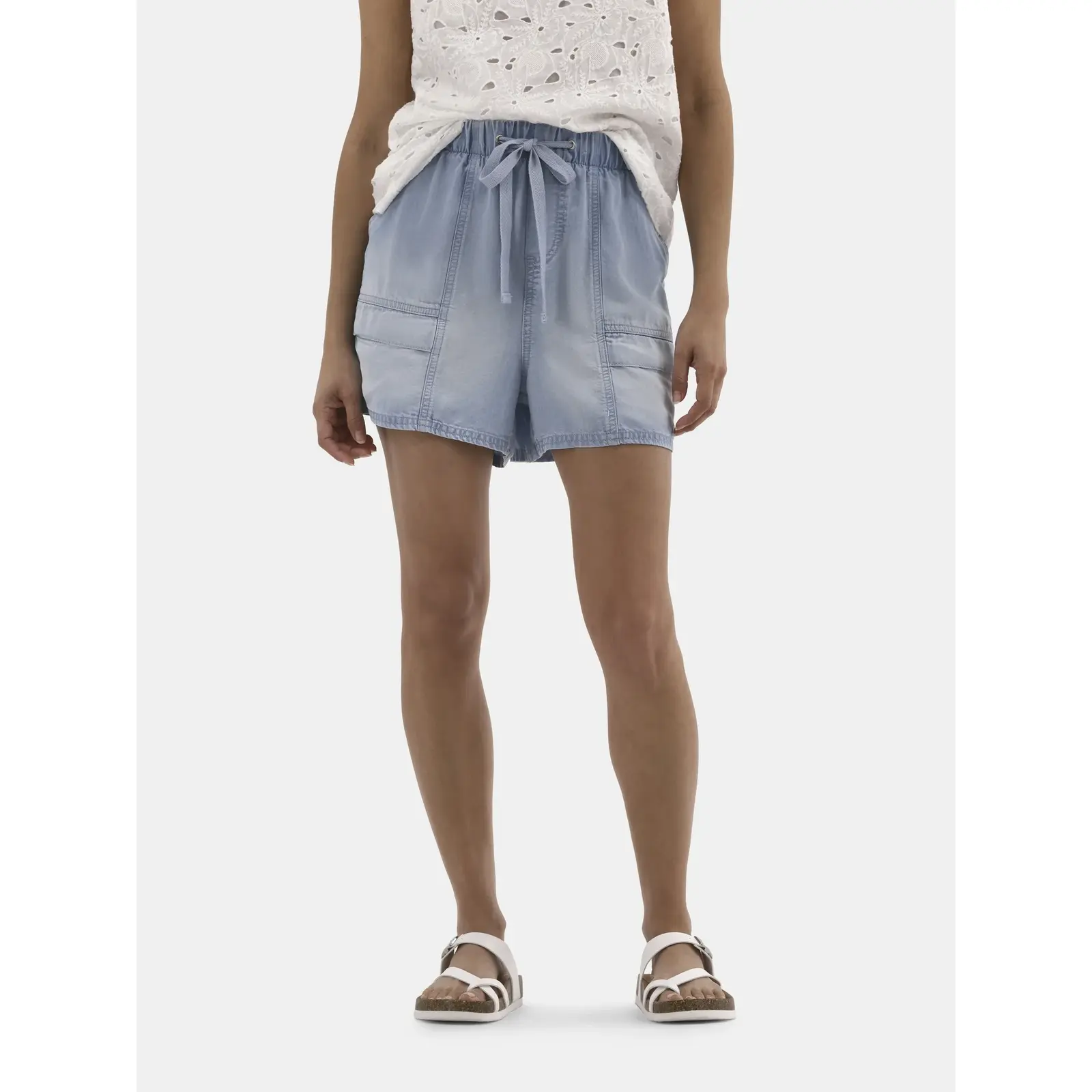 Time and Tru Chambray Cargo Shorts