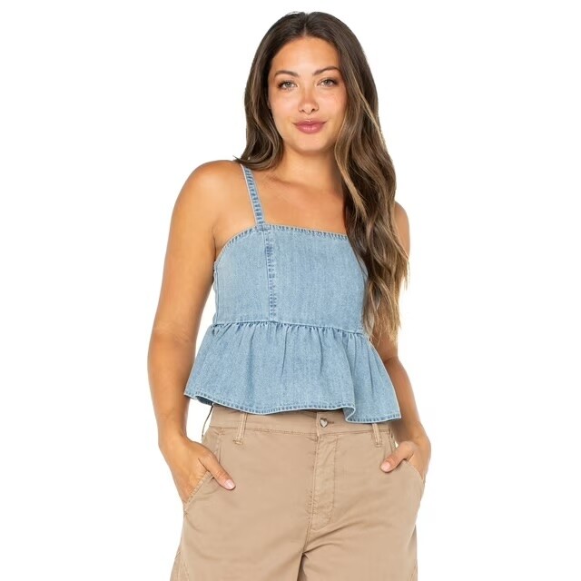 Celebrity Pink Juniors Sleeveless Peplum Top