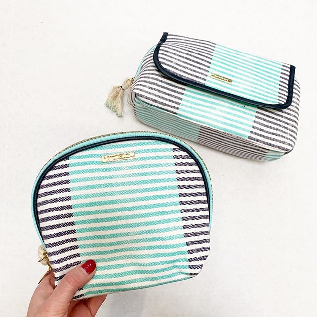 Sophia Joy Stripes Makeup Bags