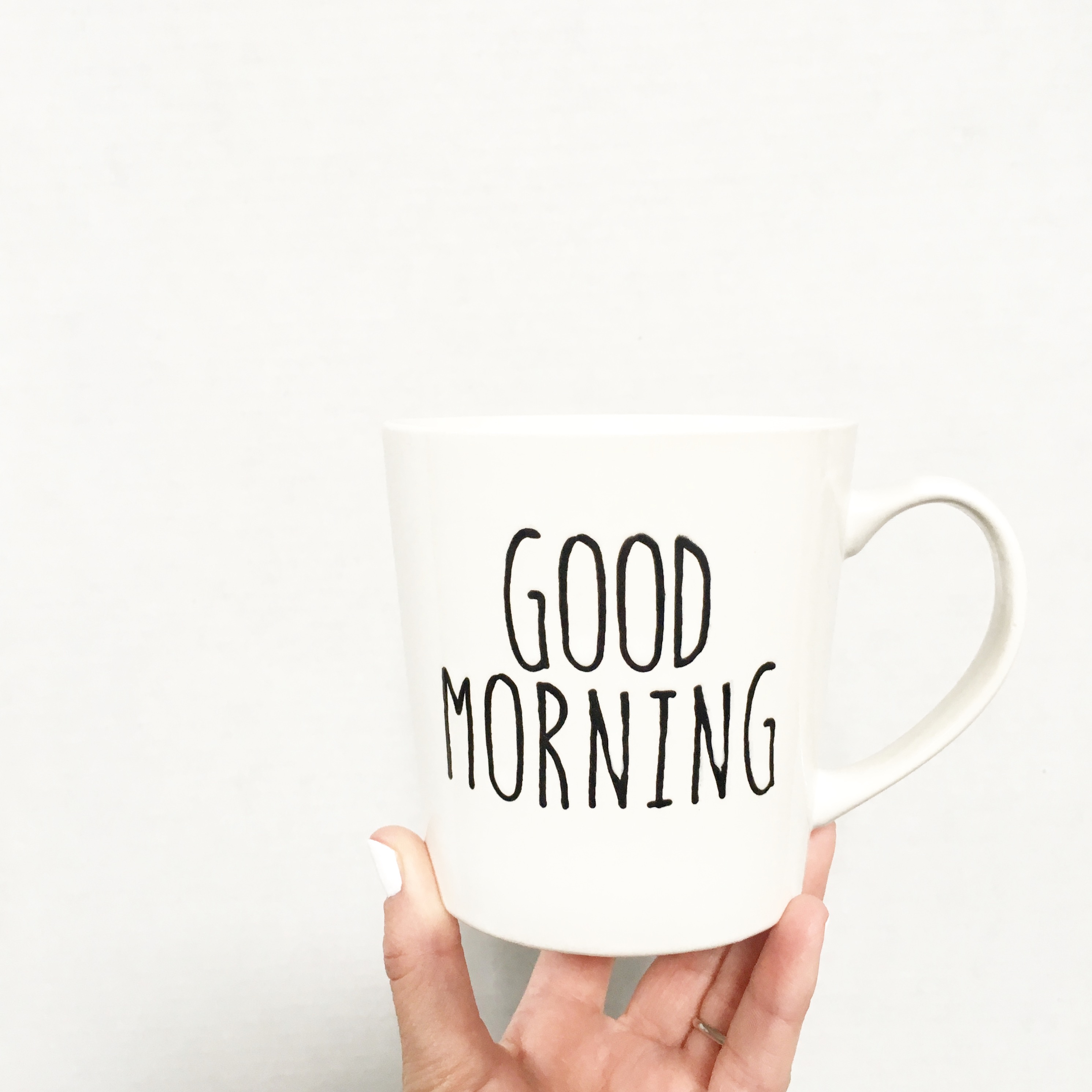 Rae Dunn Inspired Good Morning Mug