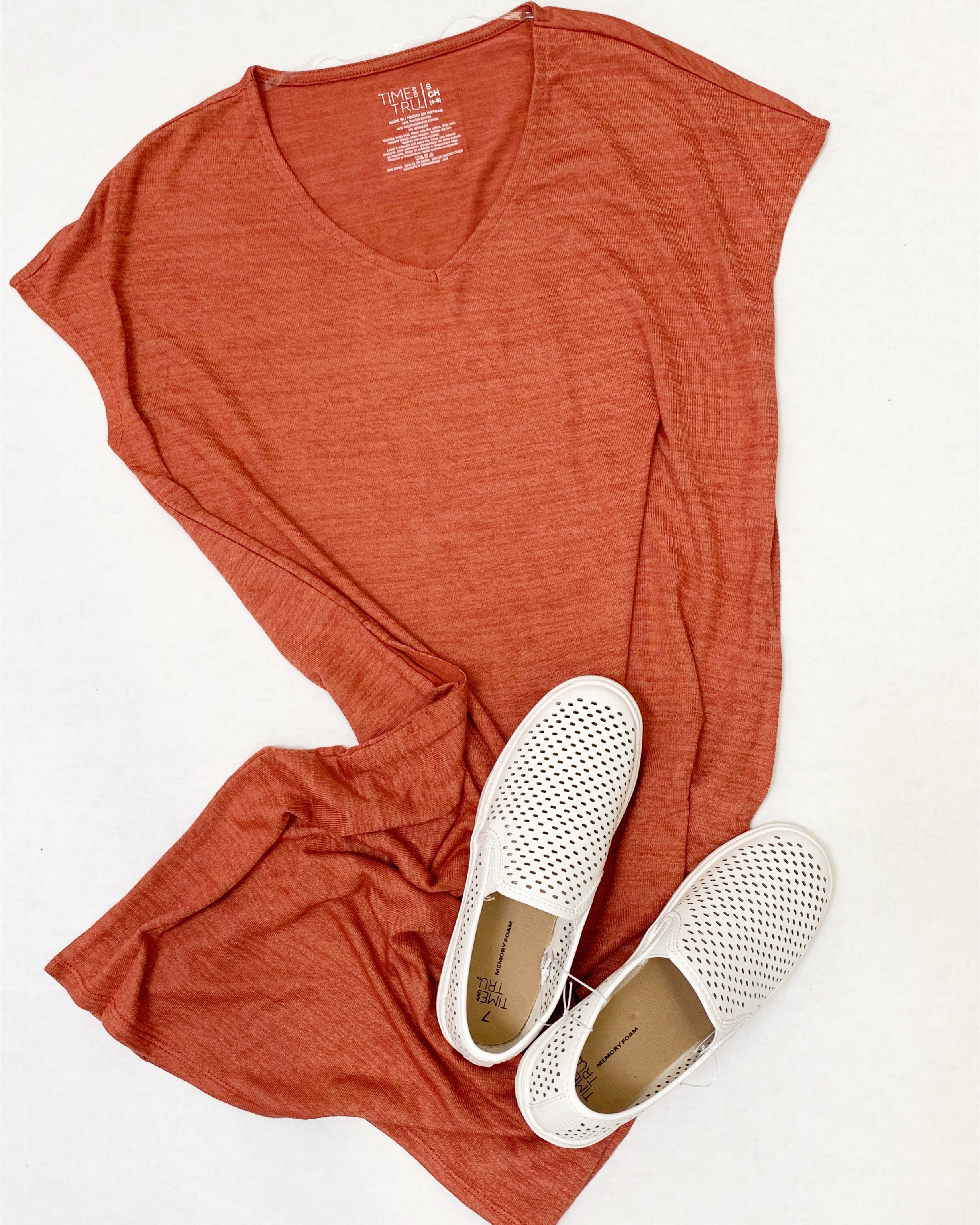 Time and Tru Hacci Dress and Slip Ons