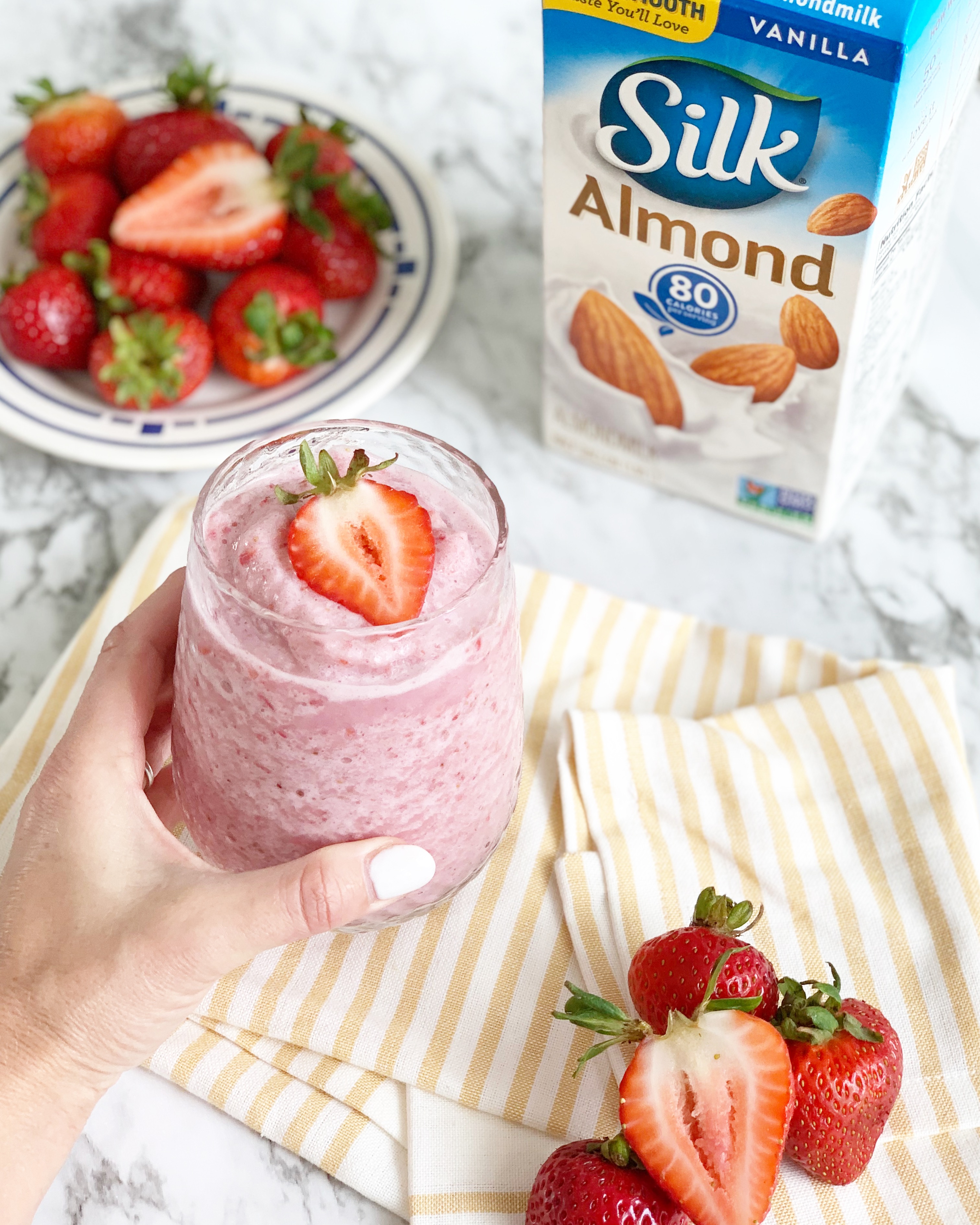 Silk® Almondmilk Simple Strawberry Smoothie