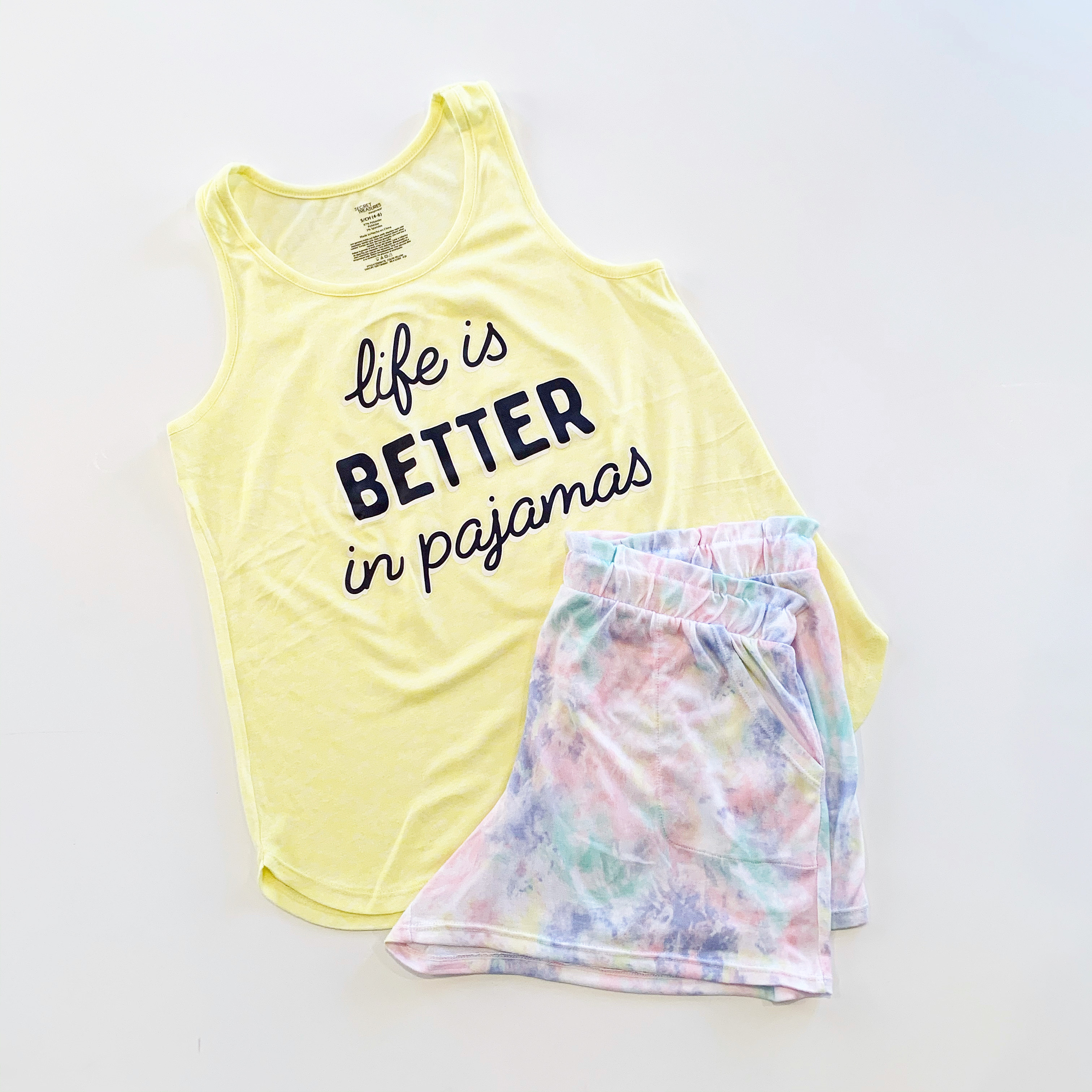 Secret Treasures Sleep Tank and Tie-Dye Shorts