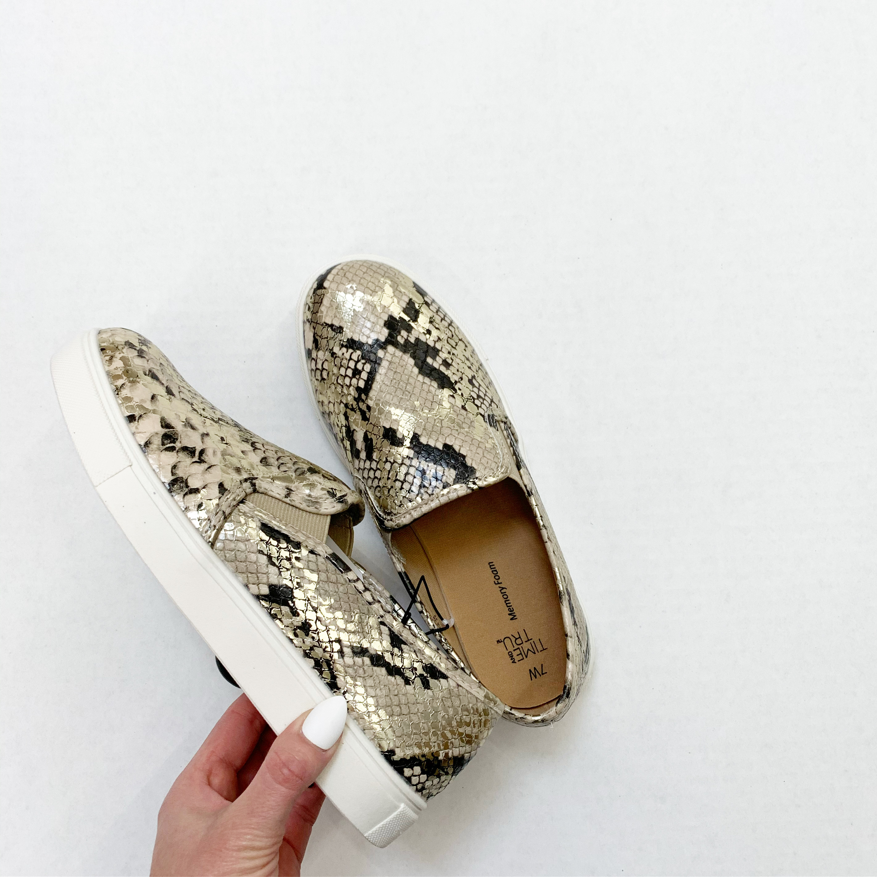 Time and Tru Snake Print Slip-On