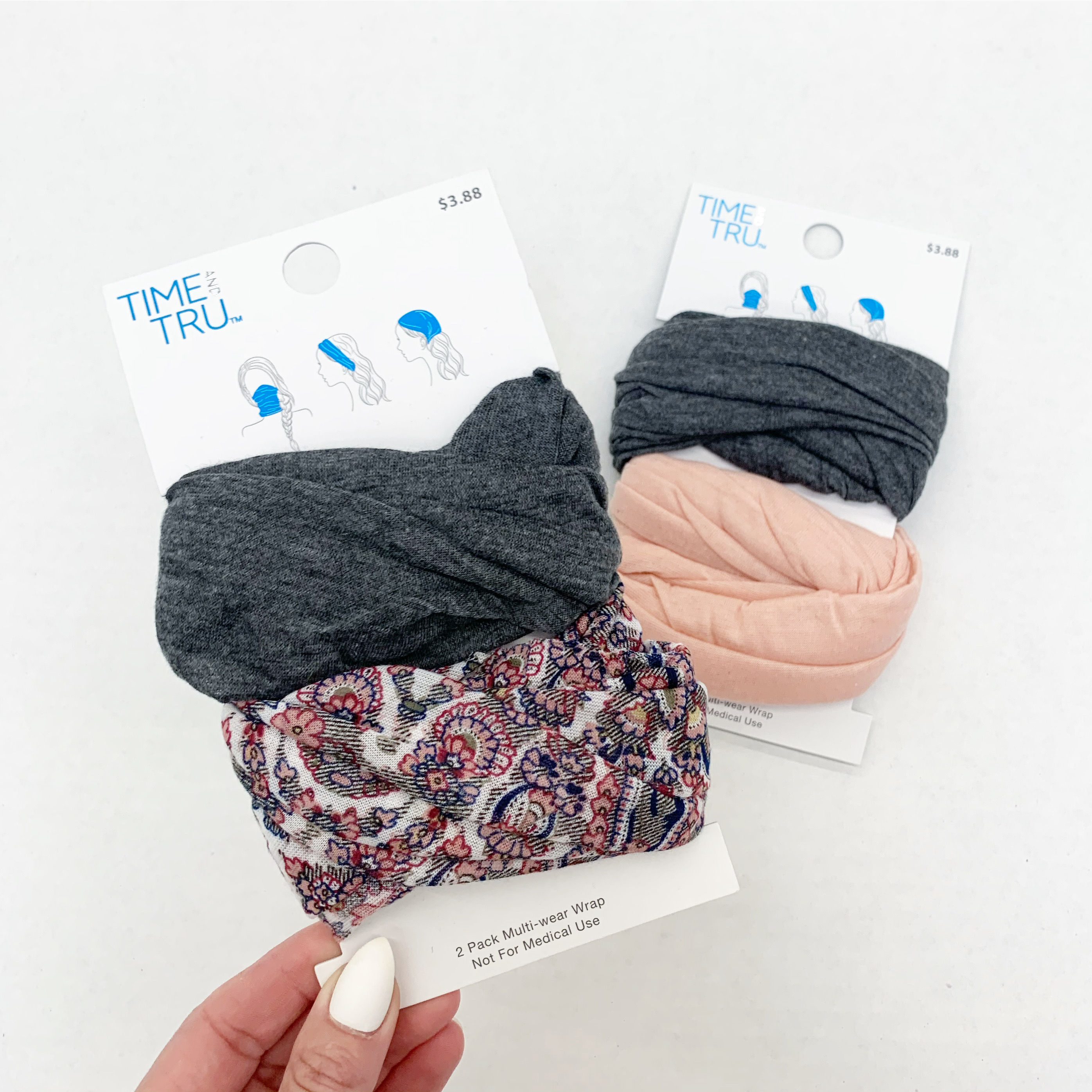 Time and Tru Head Wraps + Face Mask