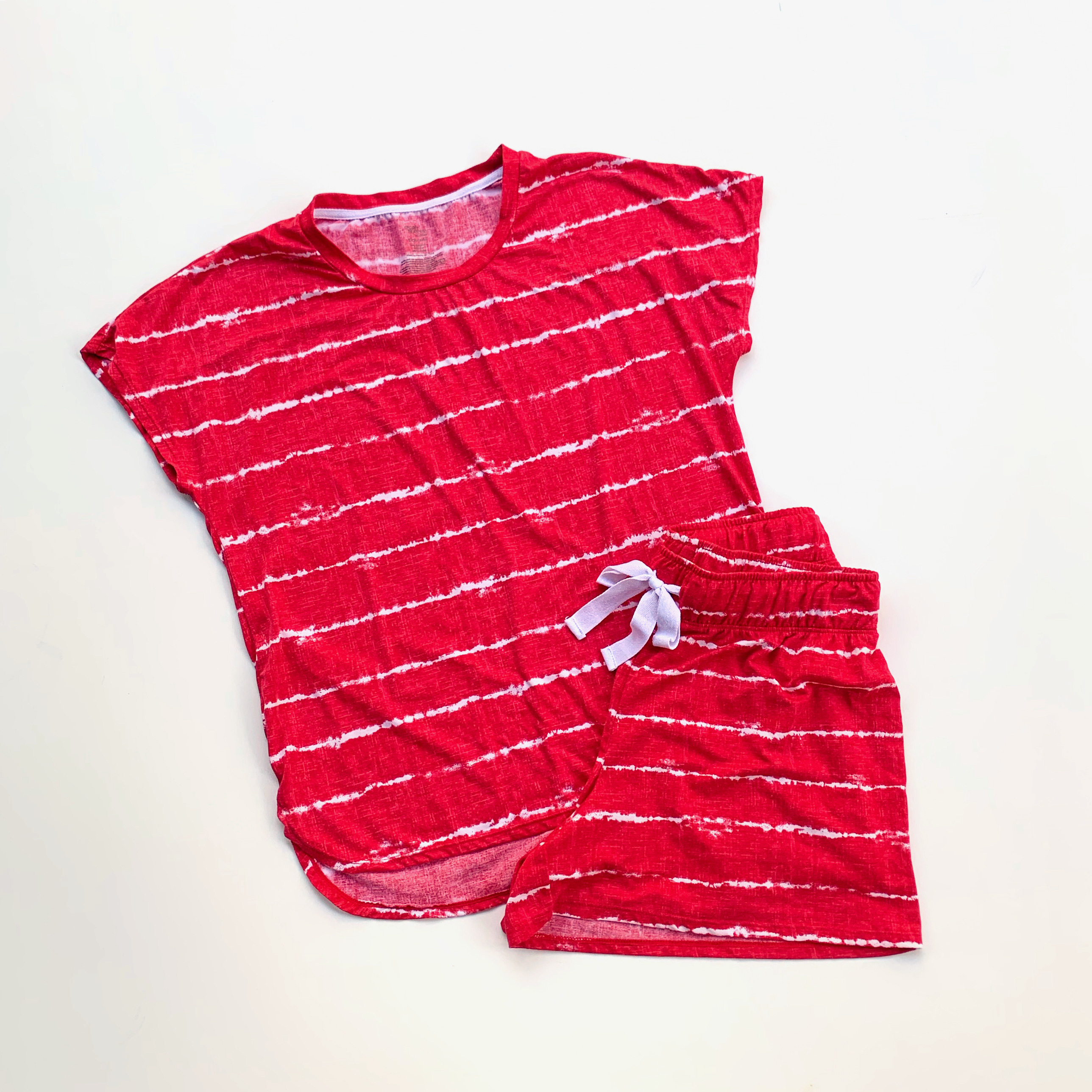 Secret Treasures Shibori Stripe Pajama Set