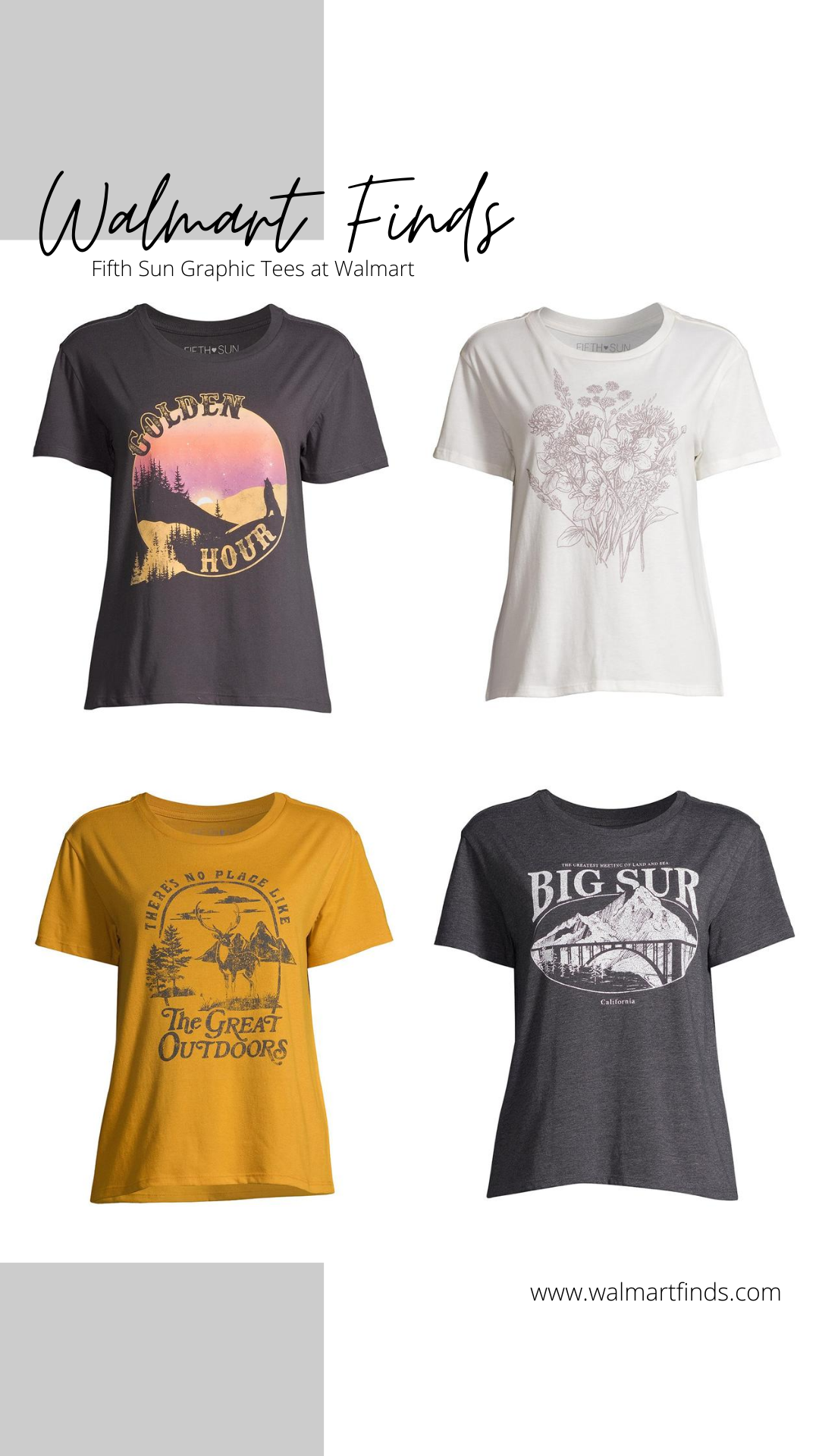 Fifth Sun Graphic Tees at Walmart
