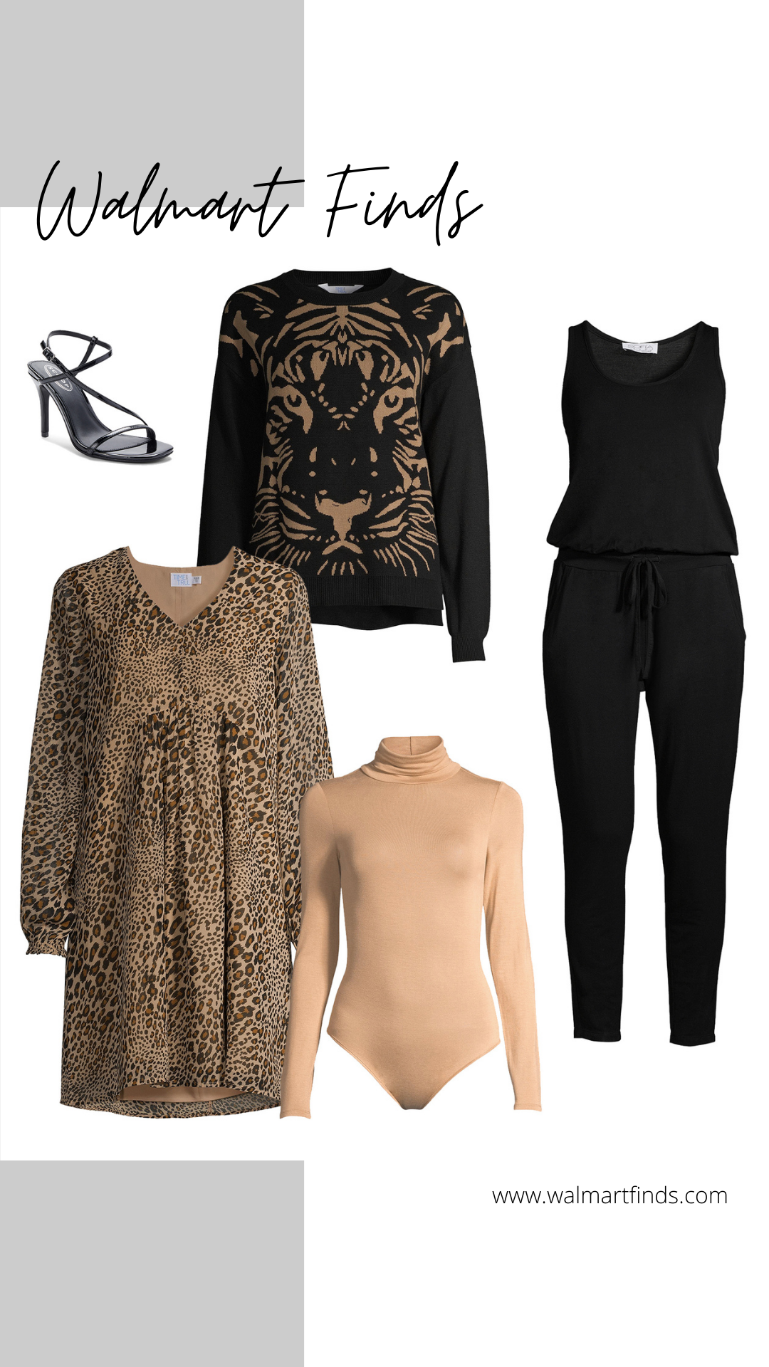 Time and Tru Peasant Dress and Tiger Sweater