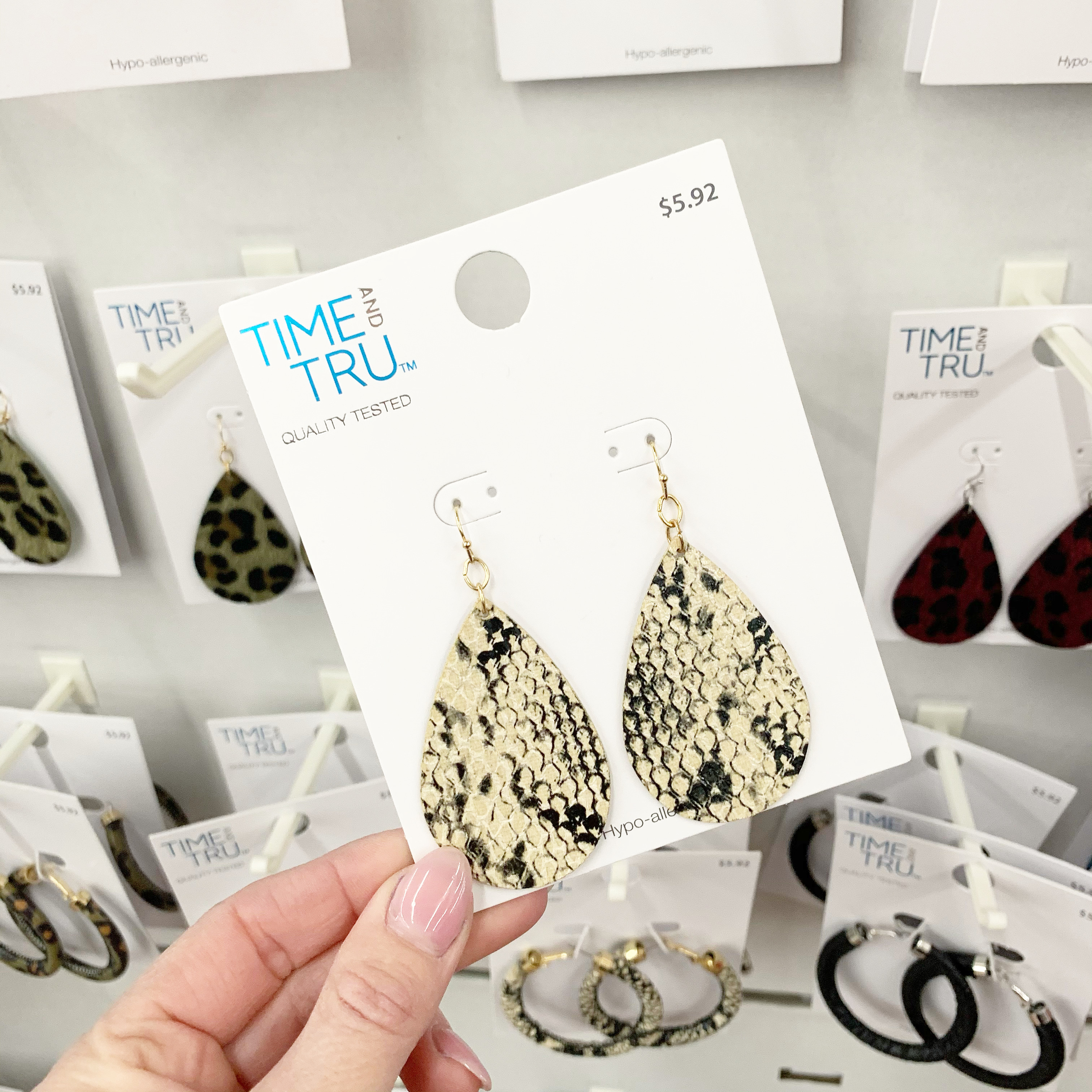 Time and Tru Teardrop Earrings
