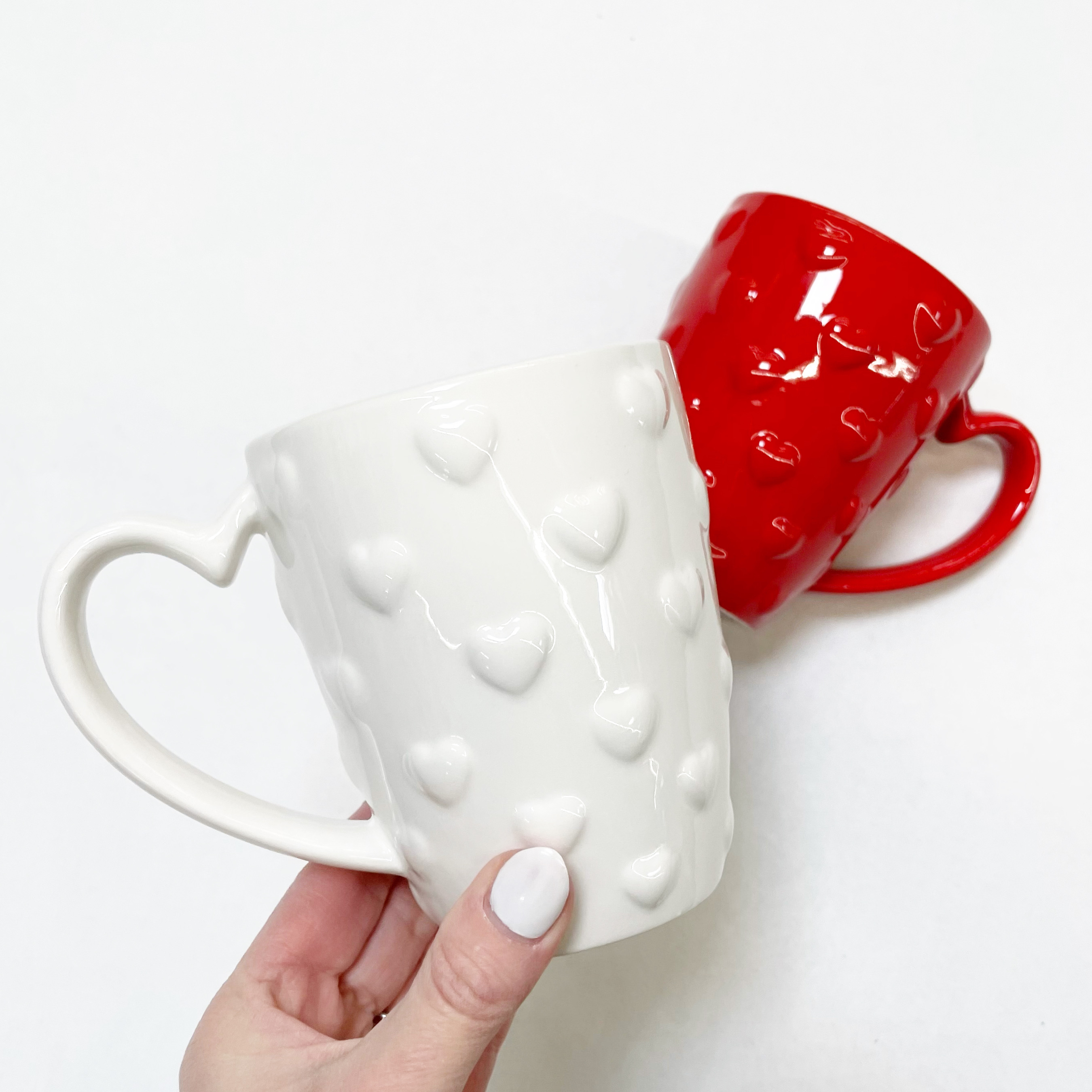Way To Celebrate Embossed Heart Mug