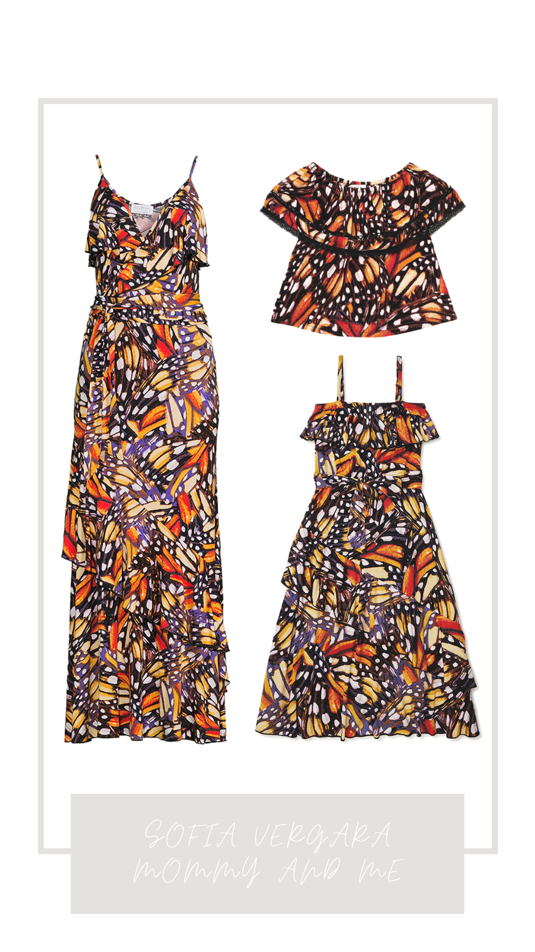 Sofia Vergara Mommy and Me Matching Dresses and Tops