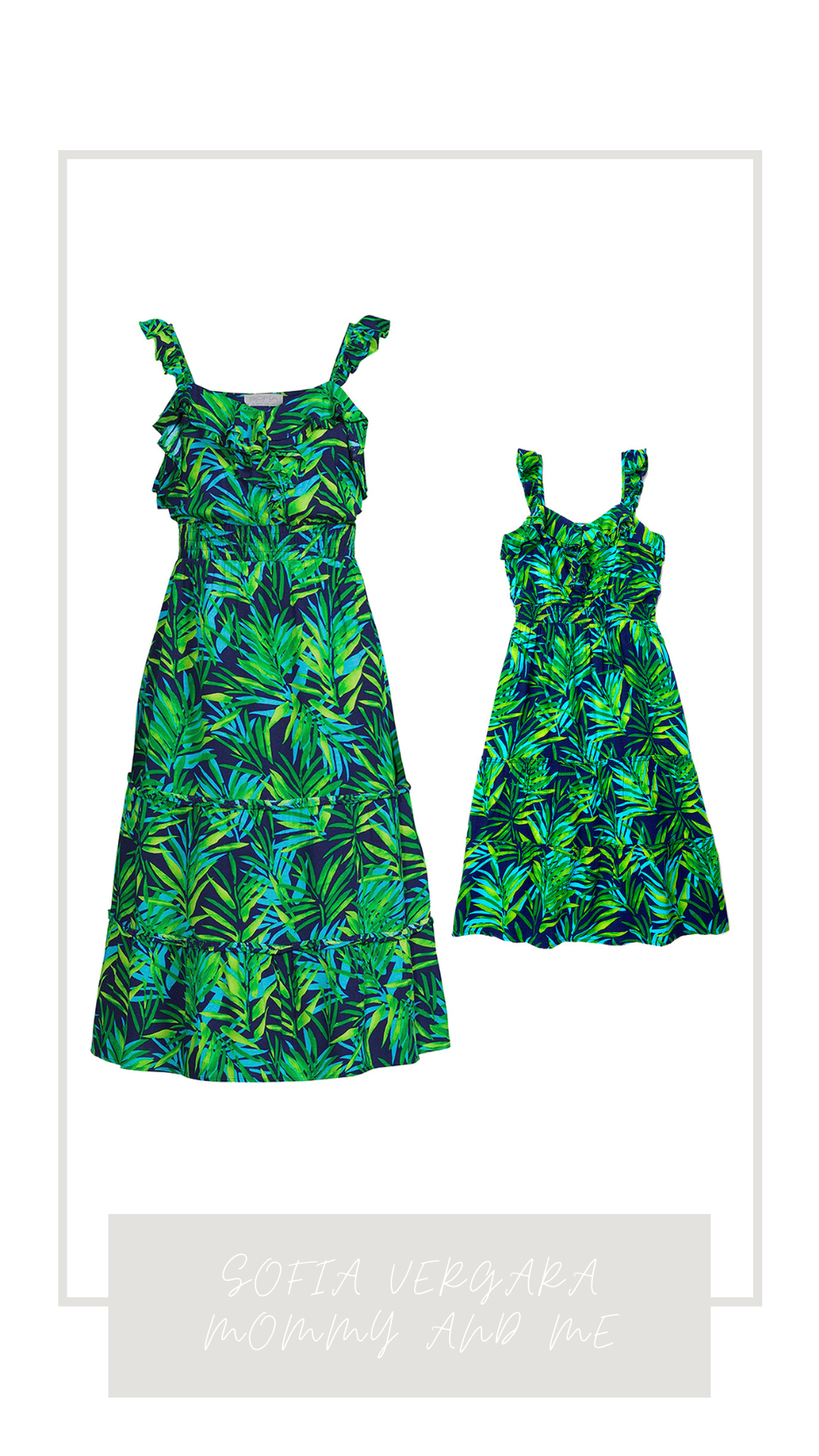 Sofia Vergara Mommy and Me Matching Dresses