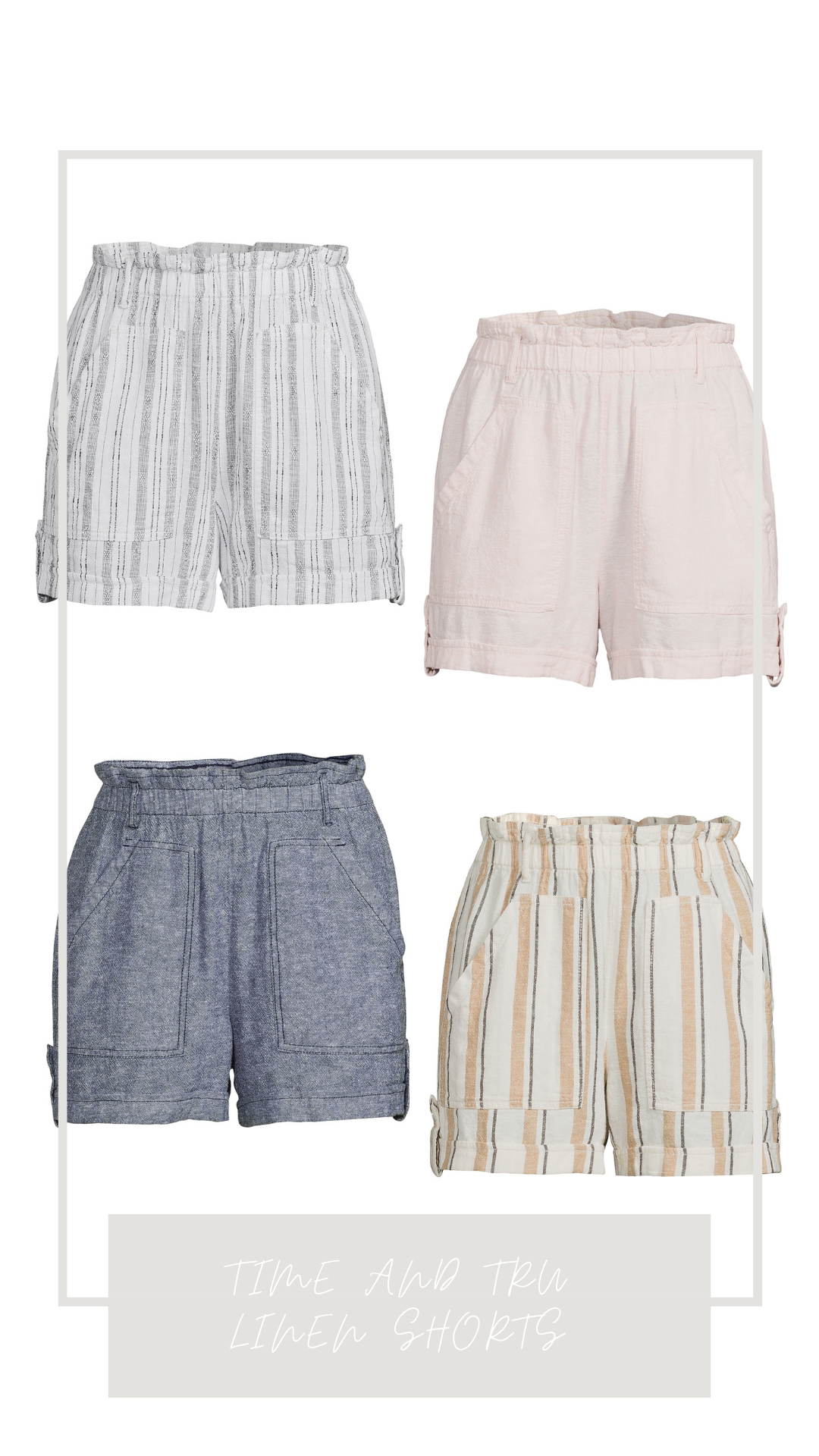 Time and Tru Linen Shorts