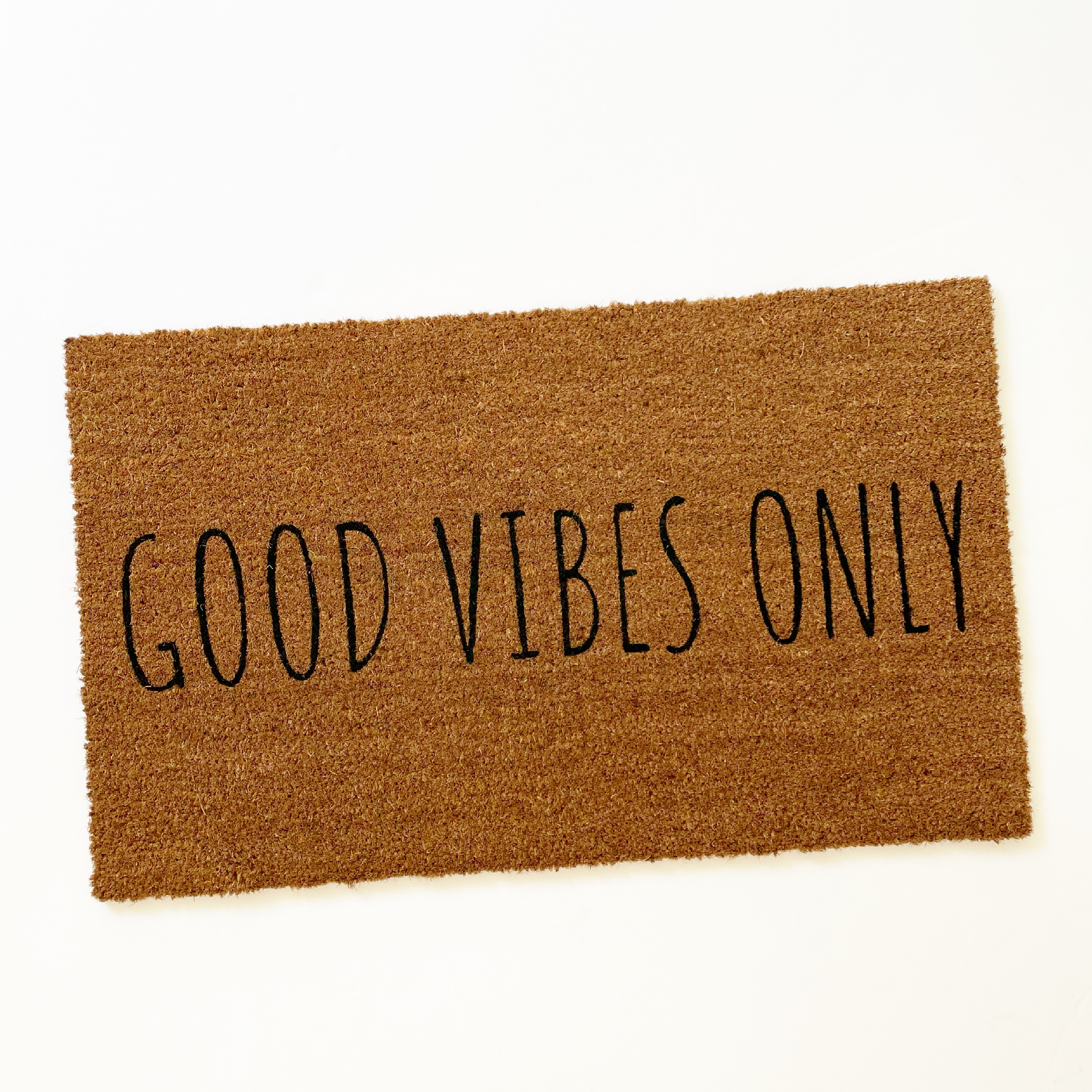 Mainstays Good Vibes Only Coir Doormat