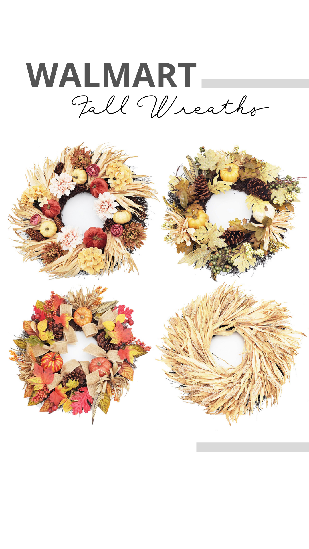 Fall Wreaths at Walmart