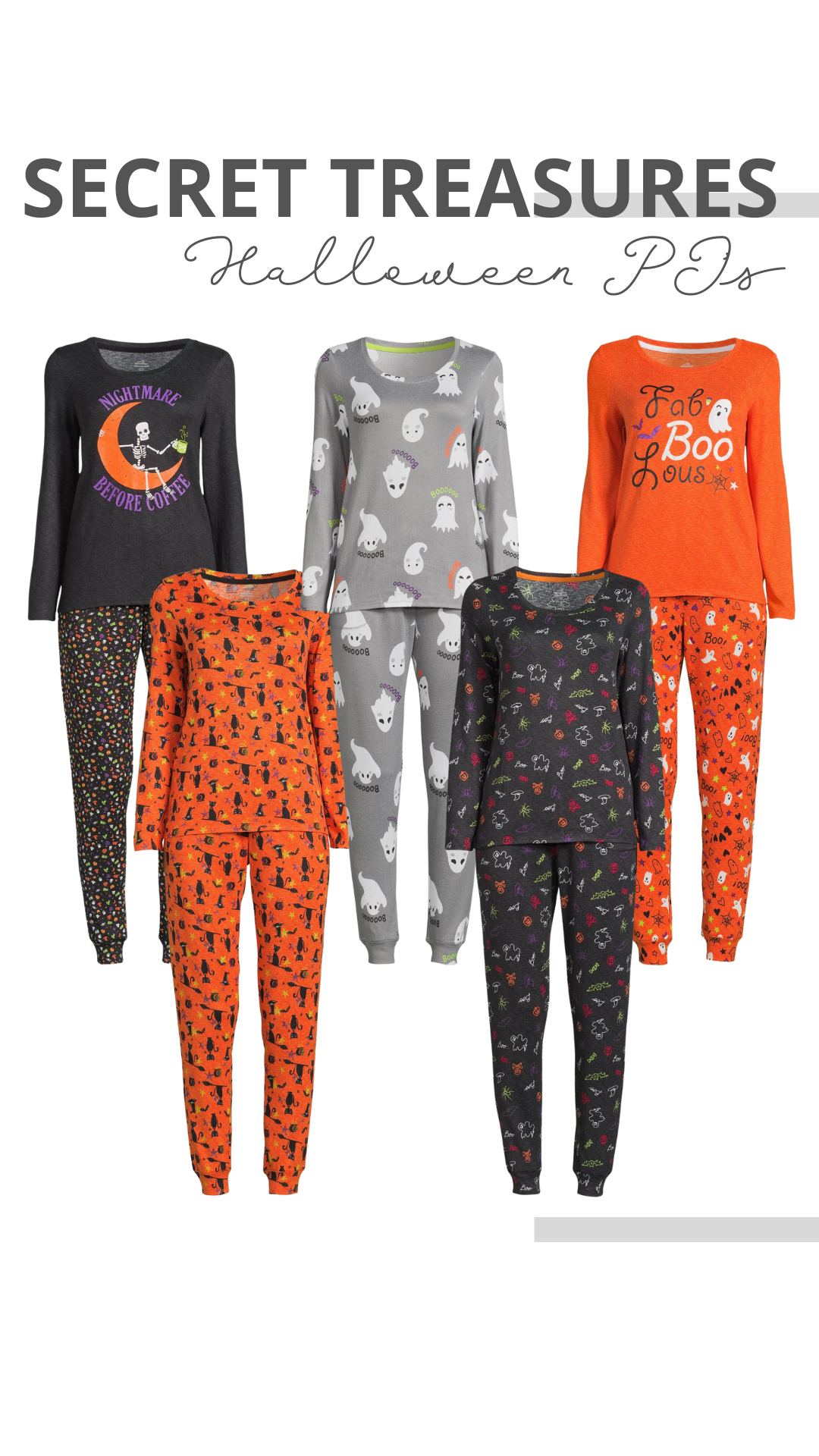 Secret Treasures Women's Halloween Pajama Set