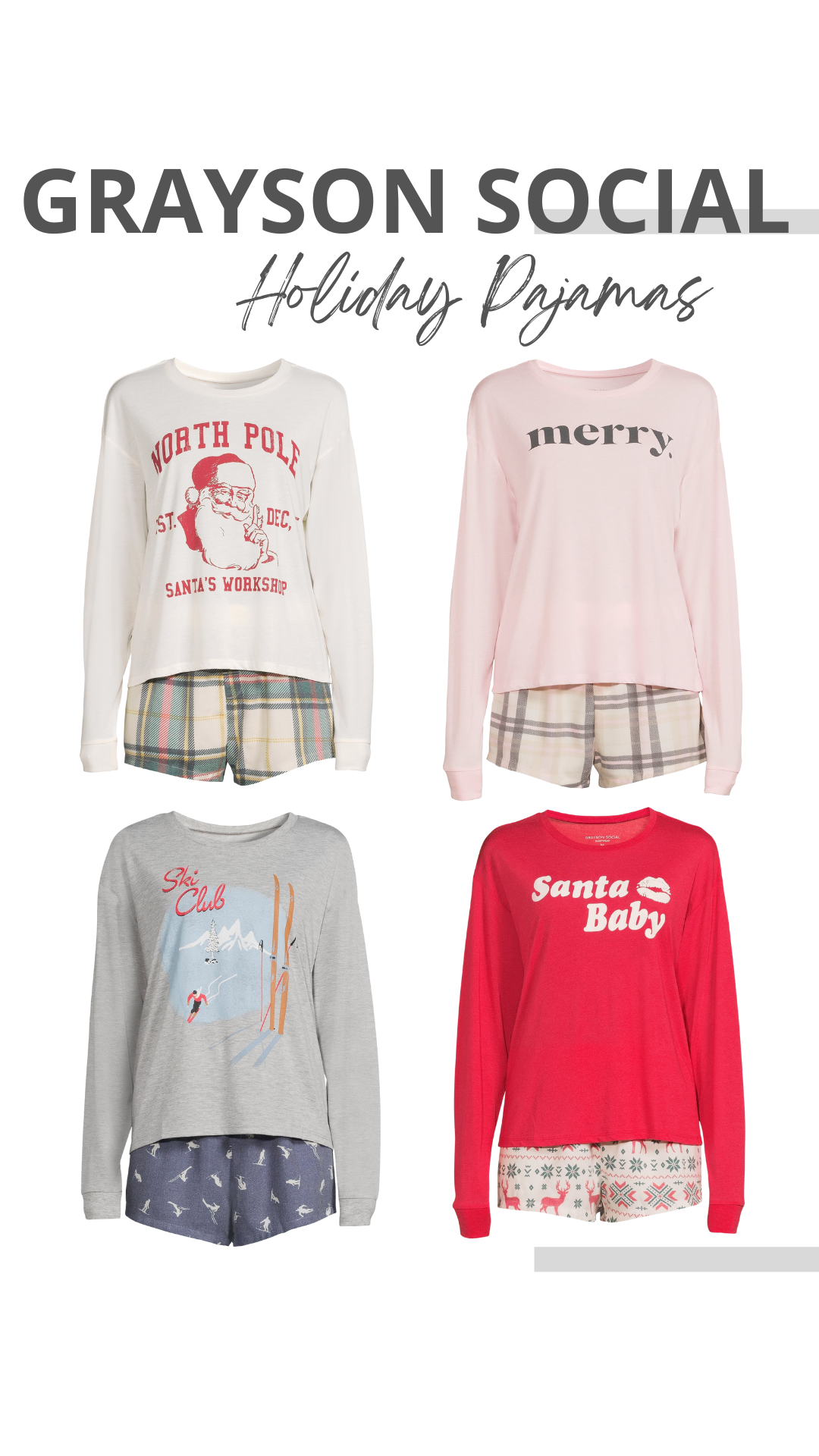 Grayson Social Holiday Christmas Sleep Set