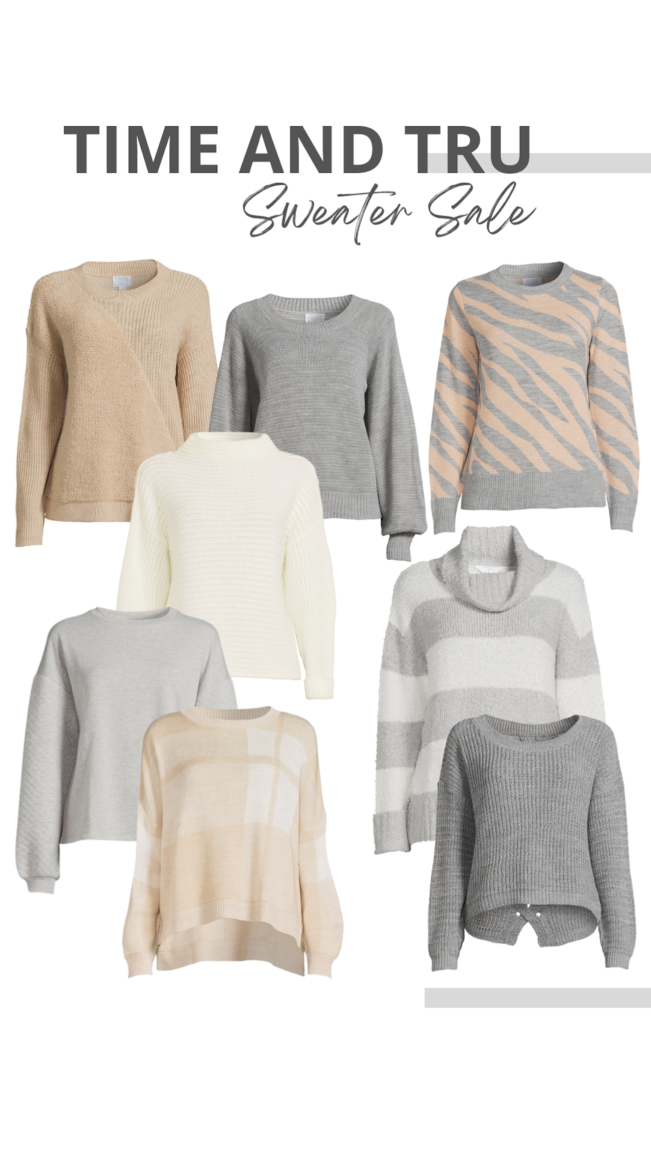 Time and Tru Sweater Sale Walmart Finds