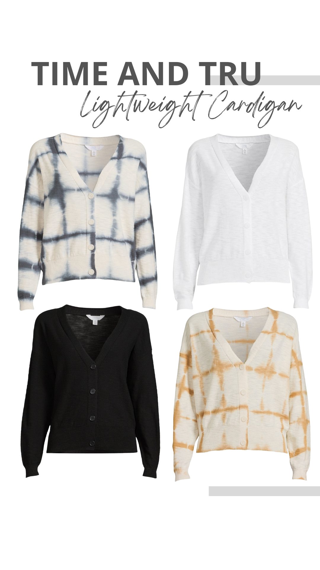 Time and Tru Lightweight Cardigan