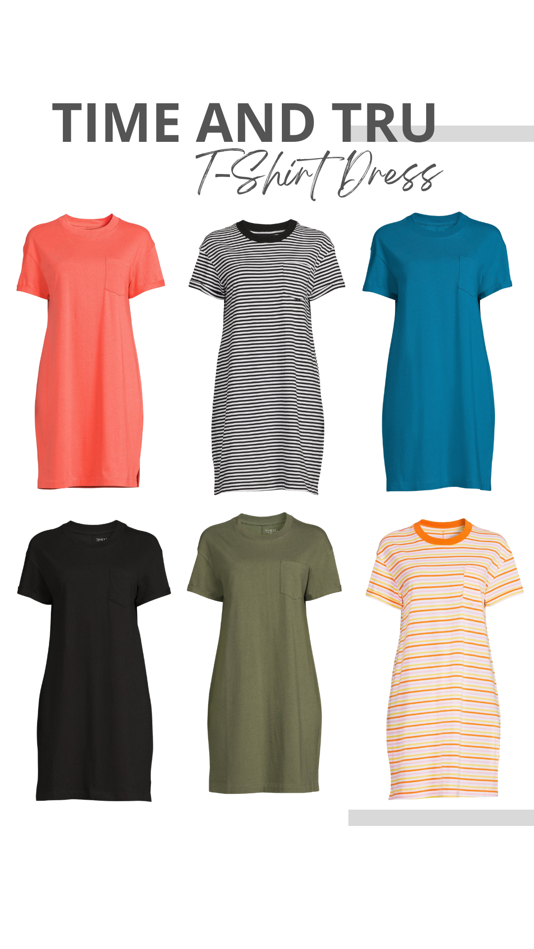 Time and Tru T-Shirt Dress