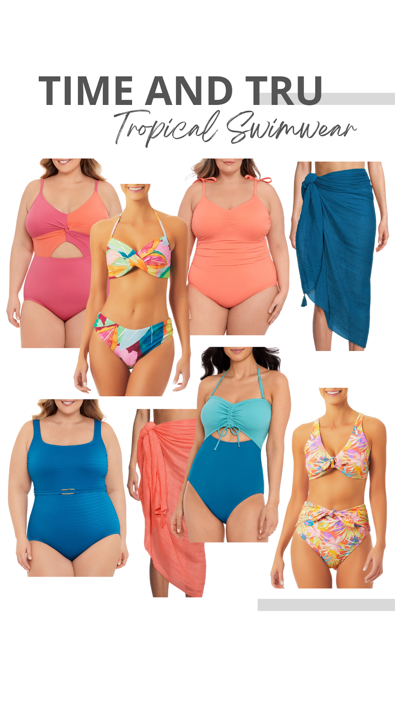 Time and tru swimwear top